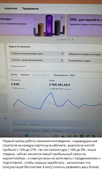 Менеджер маркетплейсов WB|OZON|Yandex на результат - миниатюра 7