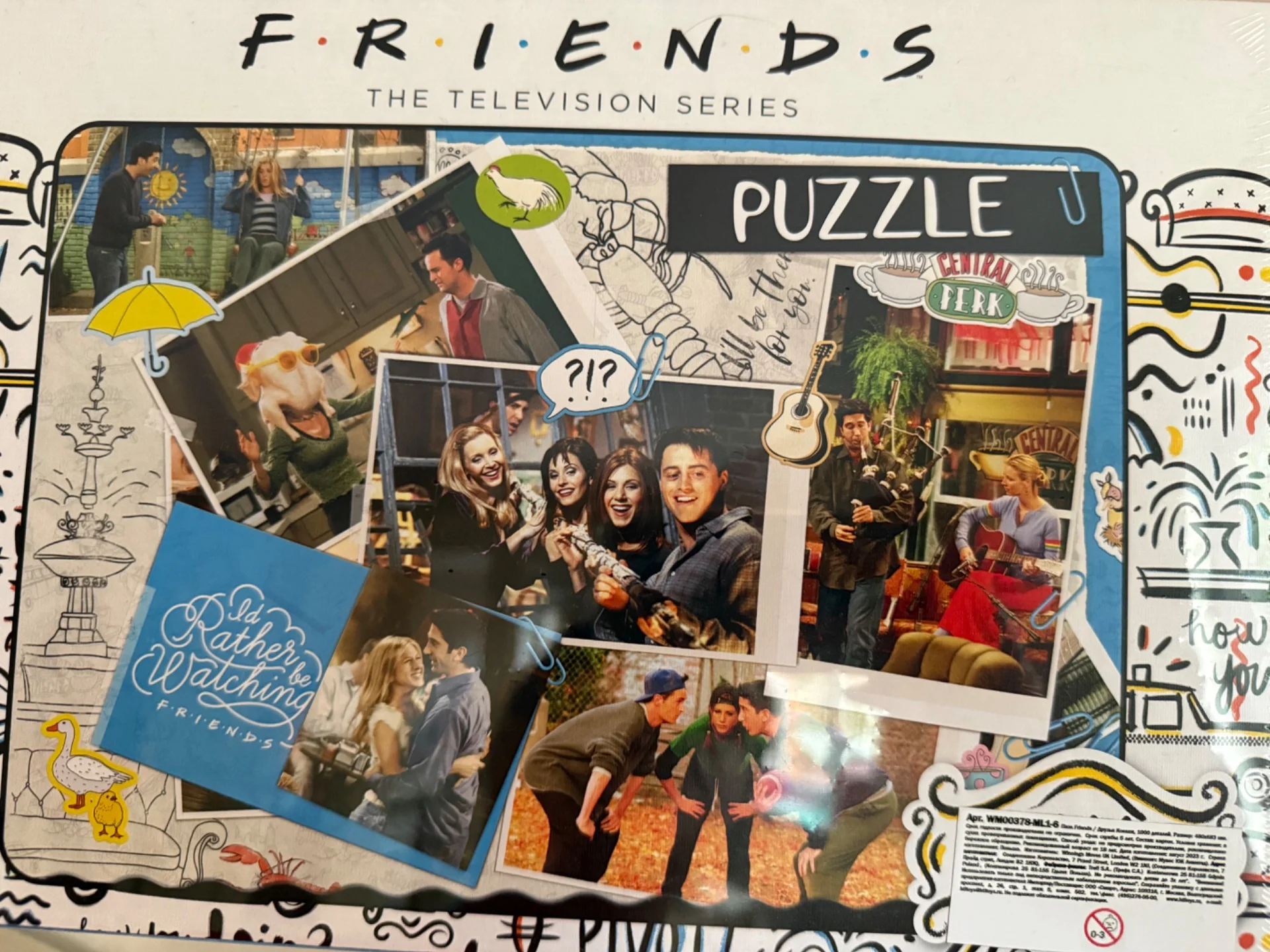 Пазл Friends (Друзья) мозаика 1000 деталей - миниатюра 2