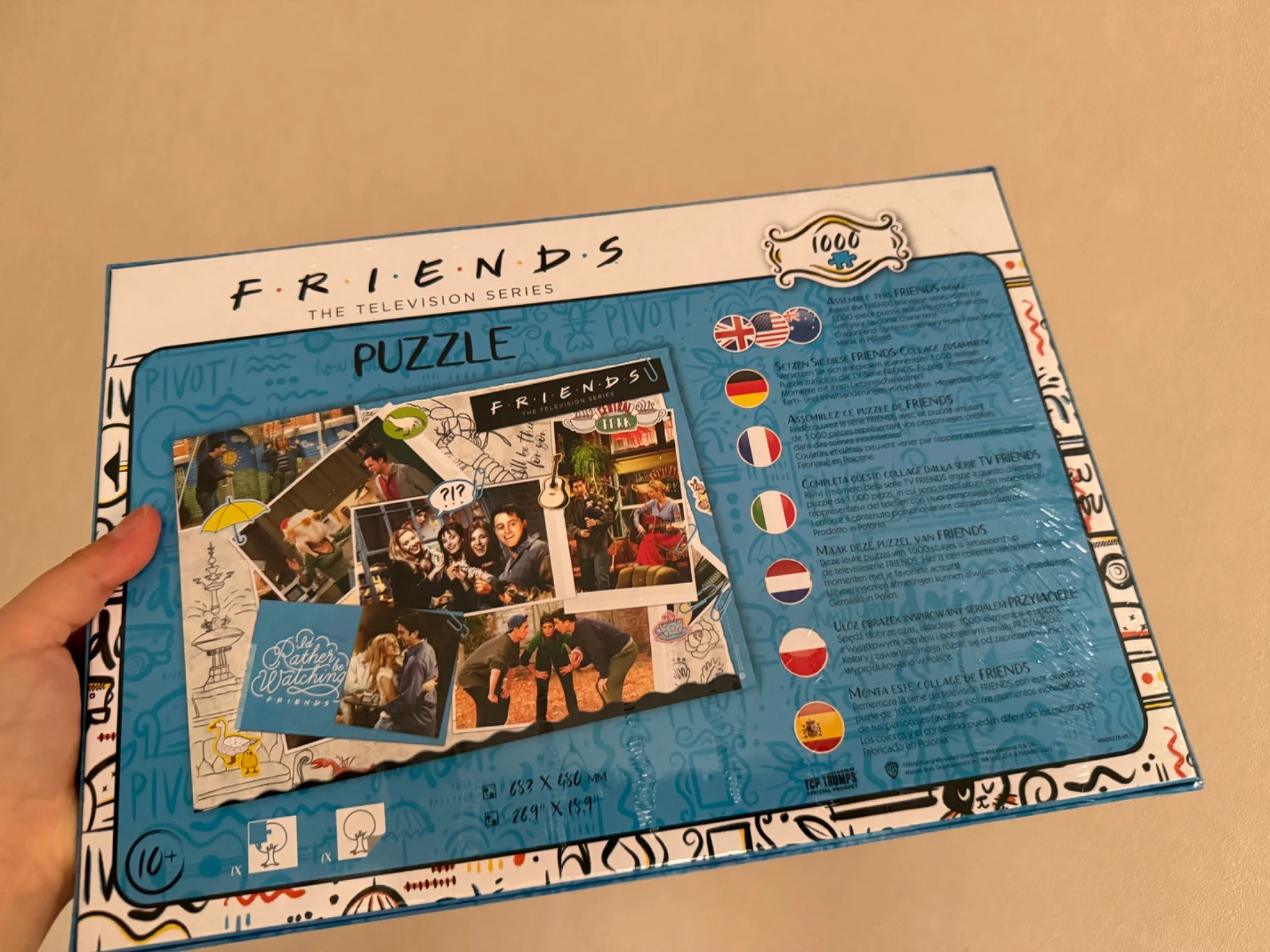 Пазл Friends (Друзья) мозаика 1000 деталей - миниатюра 4
