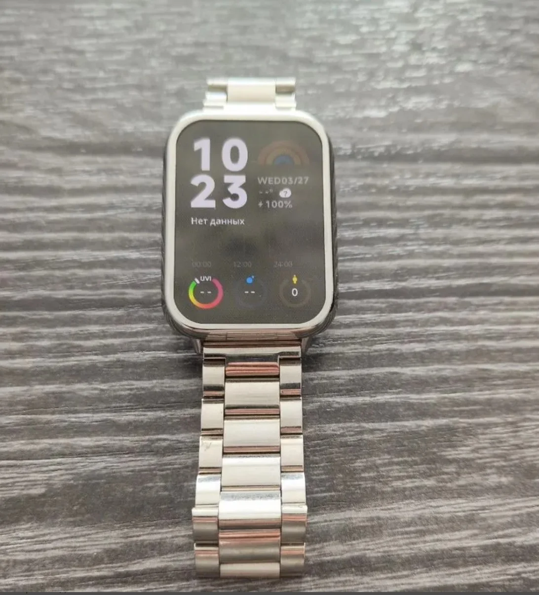 Часы Xiaomi band 8 pro + метал. ремешок - миниатюра 2