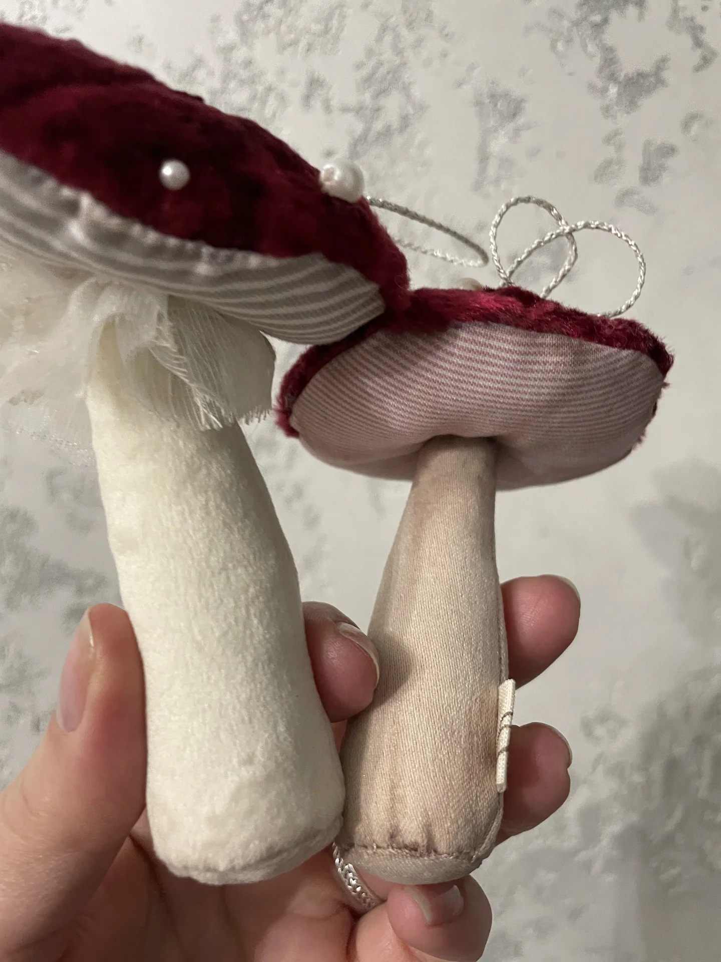 Грибочки из ткани, декор подарки - миниатюра 7
