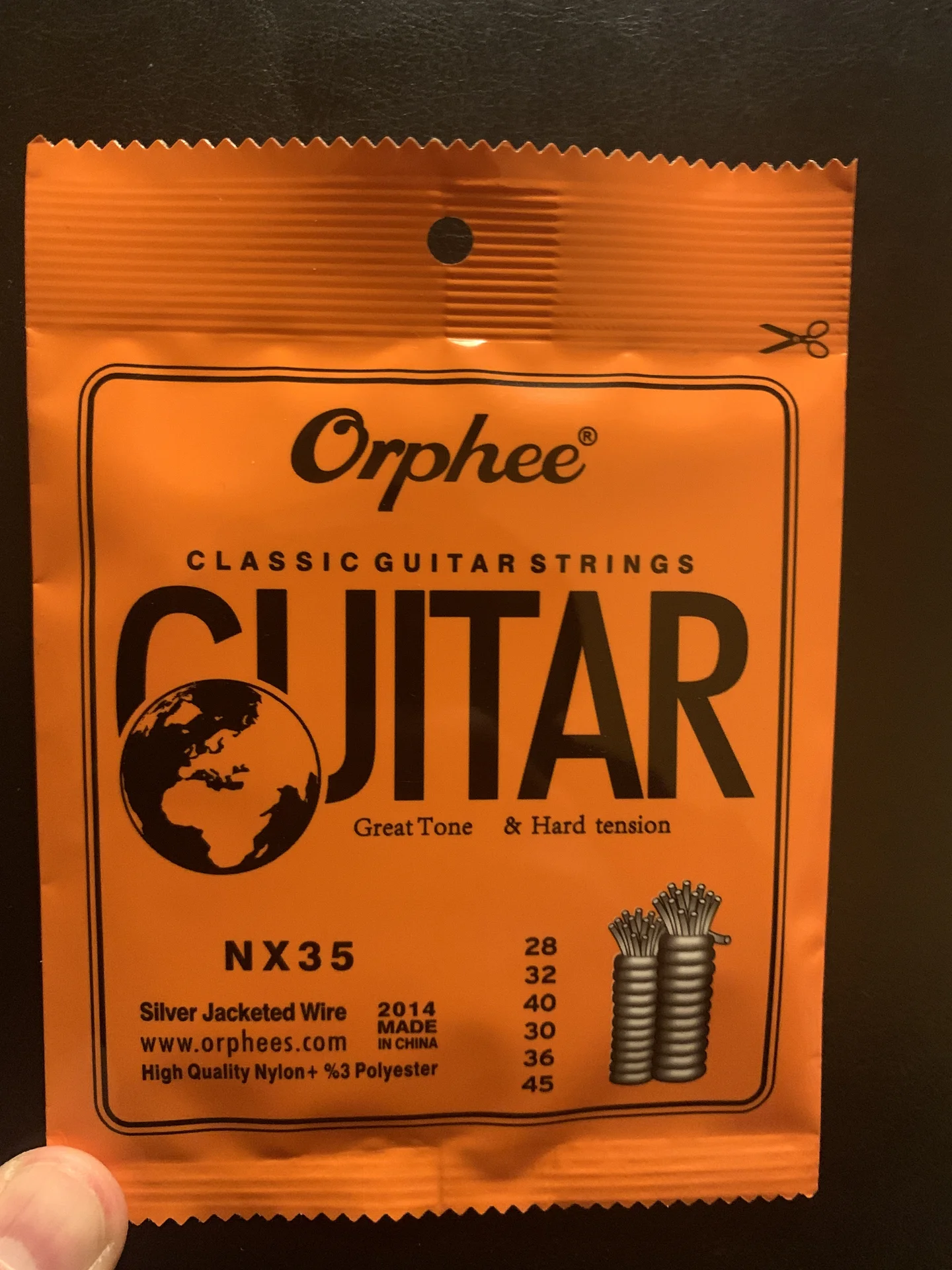 Струны для гитары Orphee (6струн) - миниатюра 3