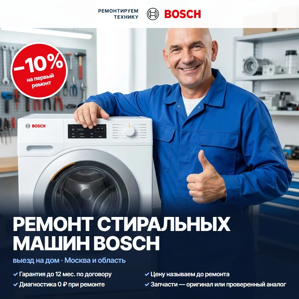 Ремонт стиральных машин Bosch (Бош) - изображение 1
