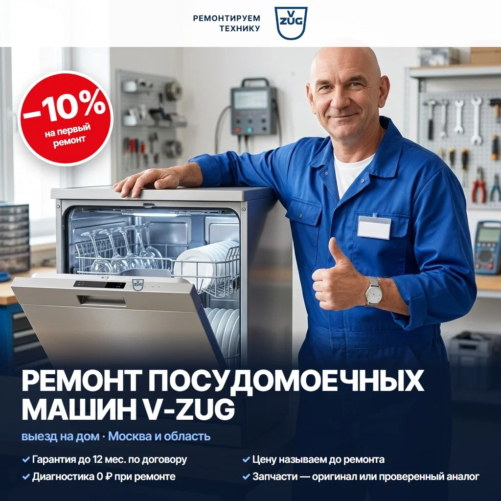 Ремонт посудомоечных машин V-Zug (Ви-Цуг) - изображение 1