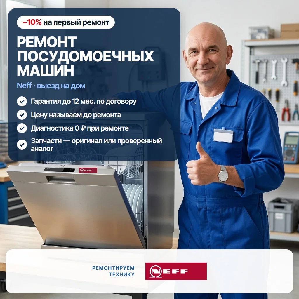Ремонт посудомоечных машин Neff (Нефф) - изображение 1
