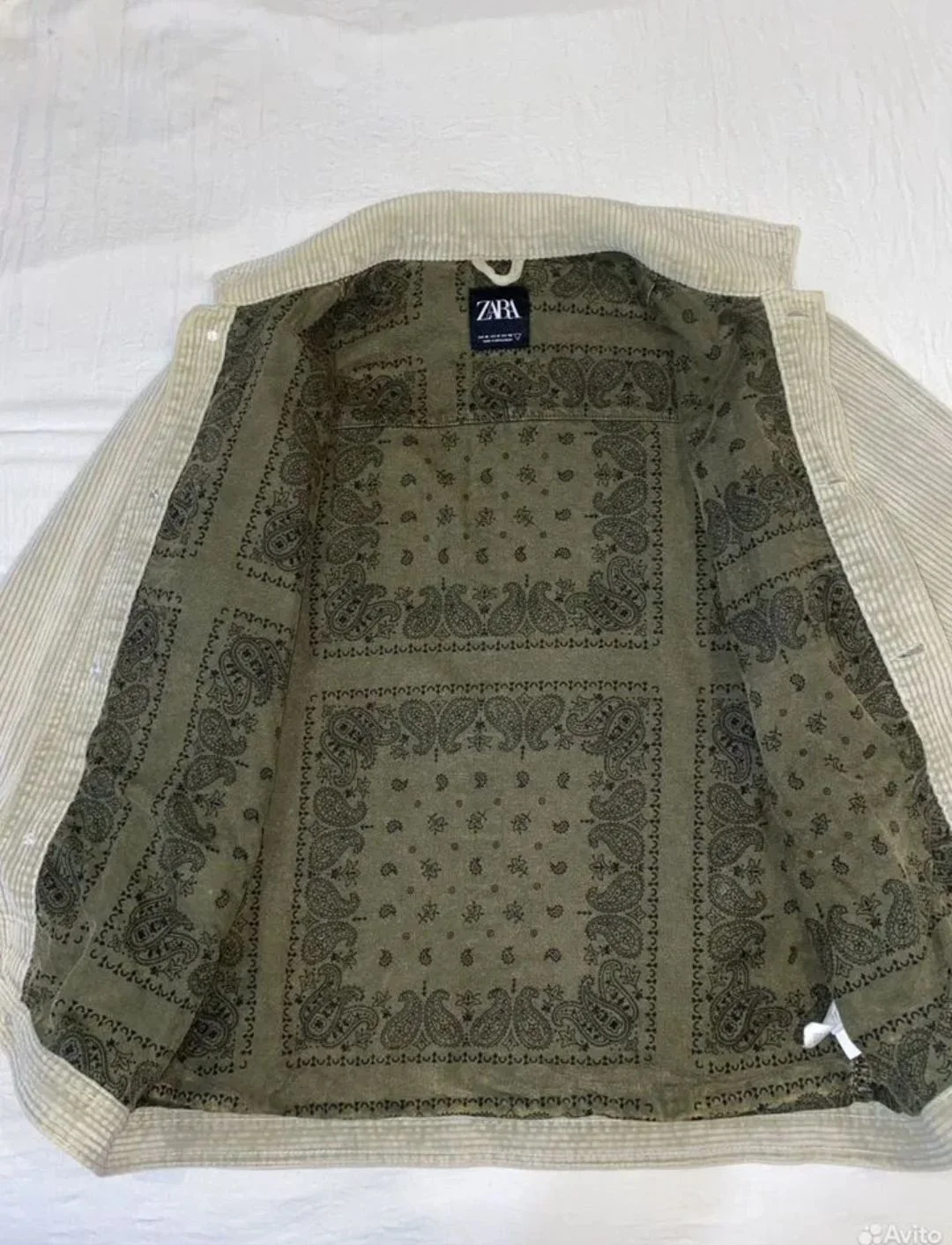 Вельветовая рубашка Zara M - миниатюра 3