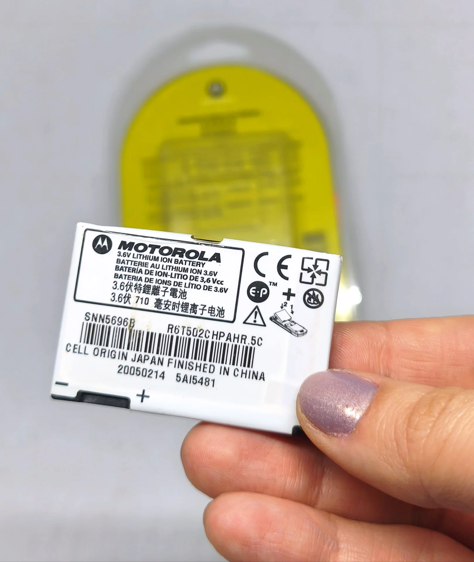 Аккумулятор Motorola 3,6 v lithium ion battery - миниатюра 2
