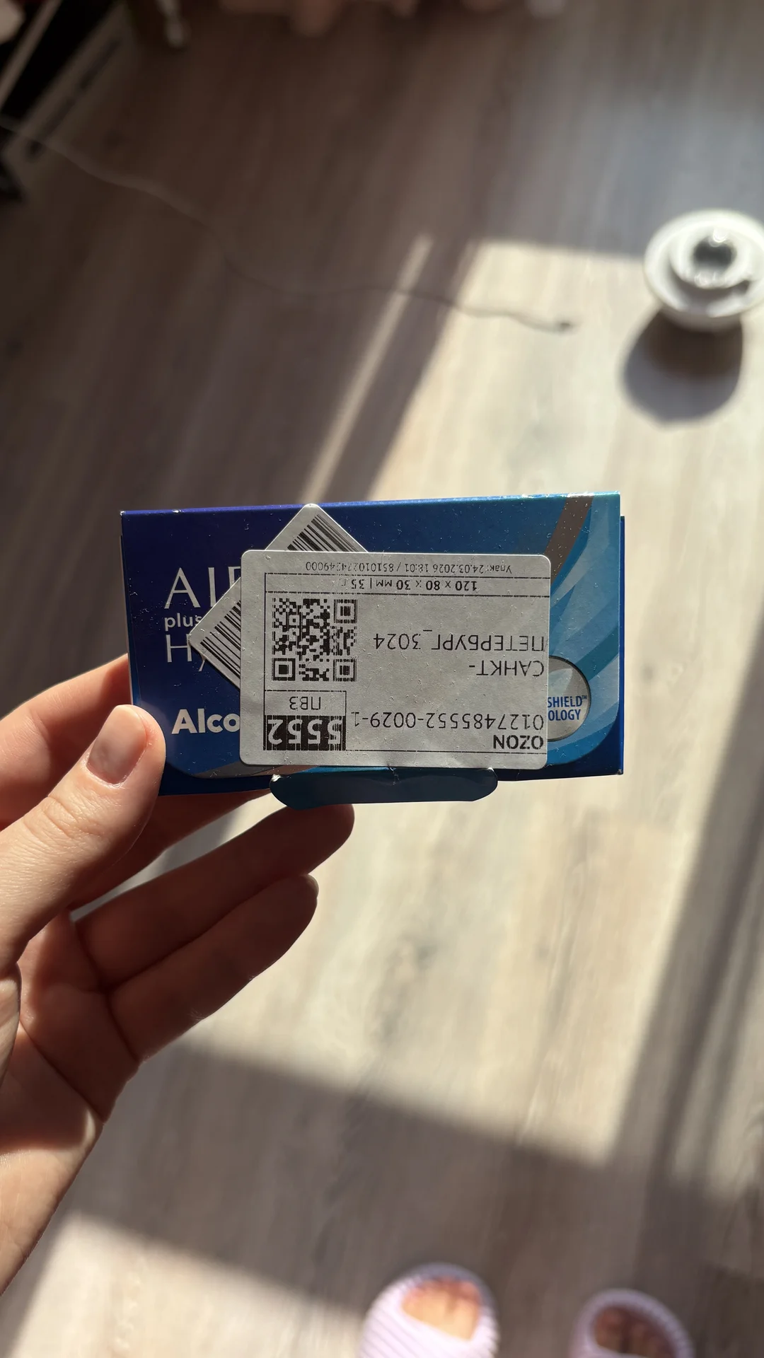 Линзы для глаз (диоптрий -4,5) AIR OPTIX plus - изображение 1