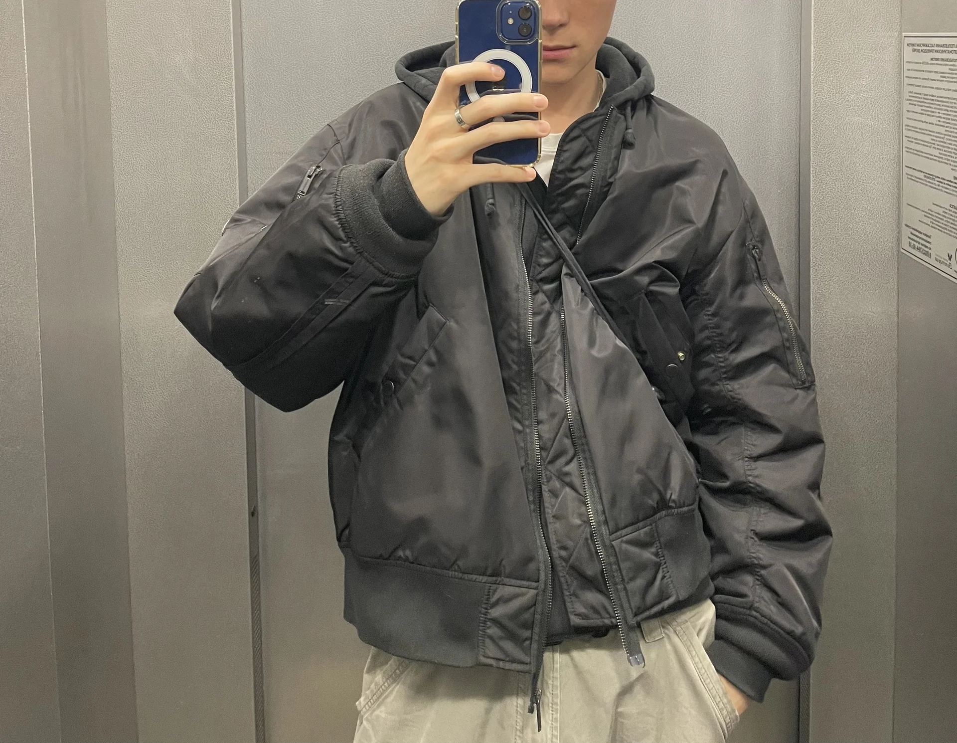 GU x Undercover bomber MA-1 - миниатюра 5