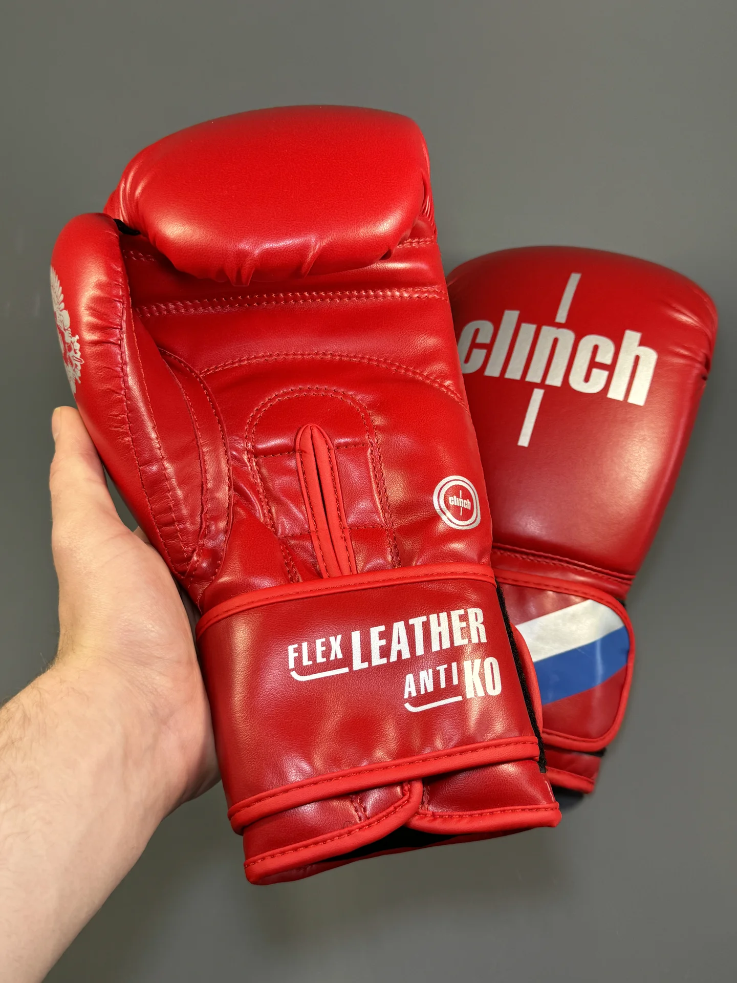 Боксерские перчатки Clinch красные - миниатюра 5