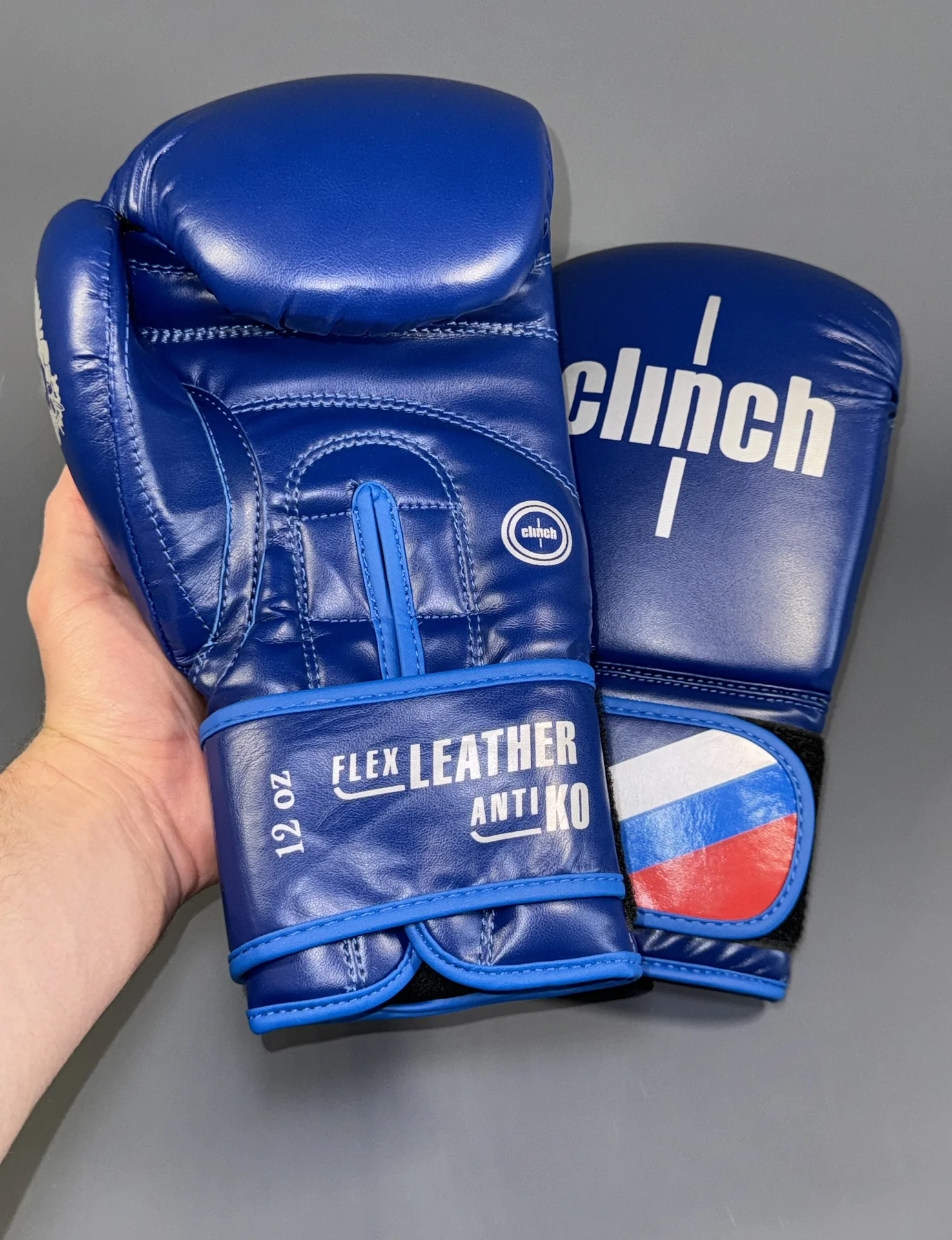 Боксерские перчатки Clinch синие - миниатюра 5