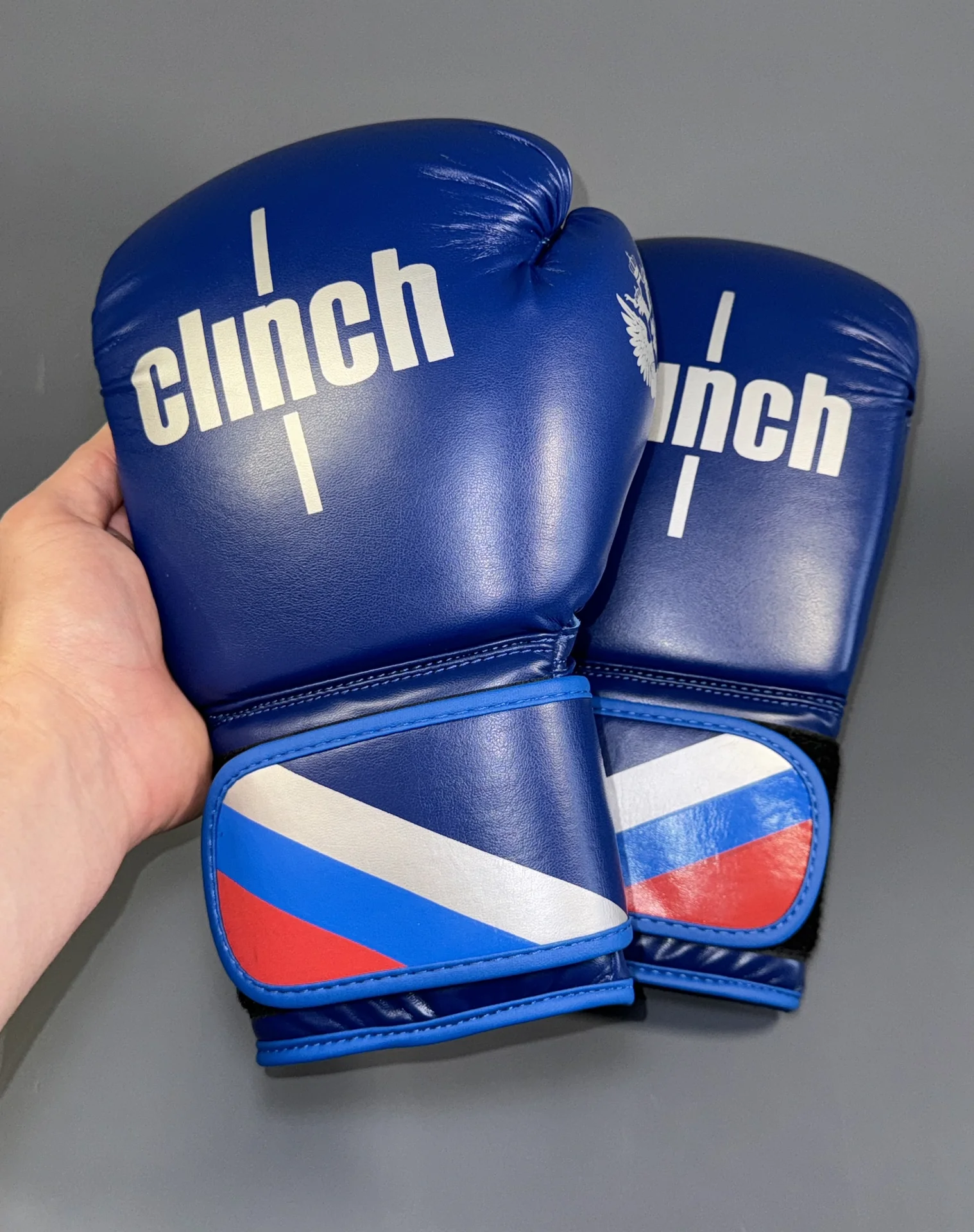 Боксерские перчатки Clinch синие - миниатюра 6