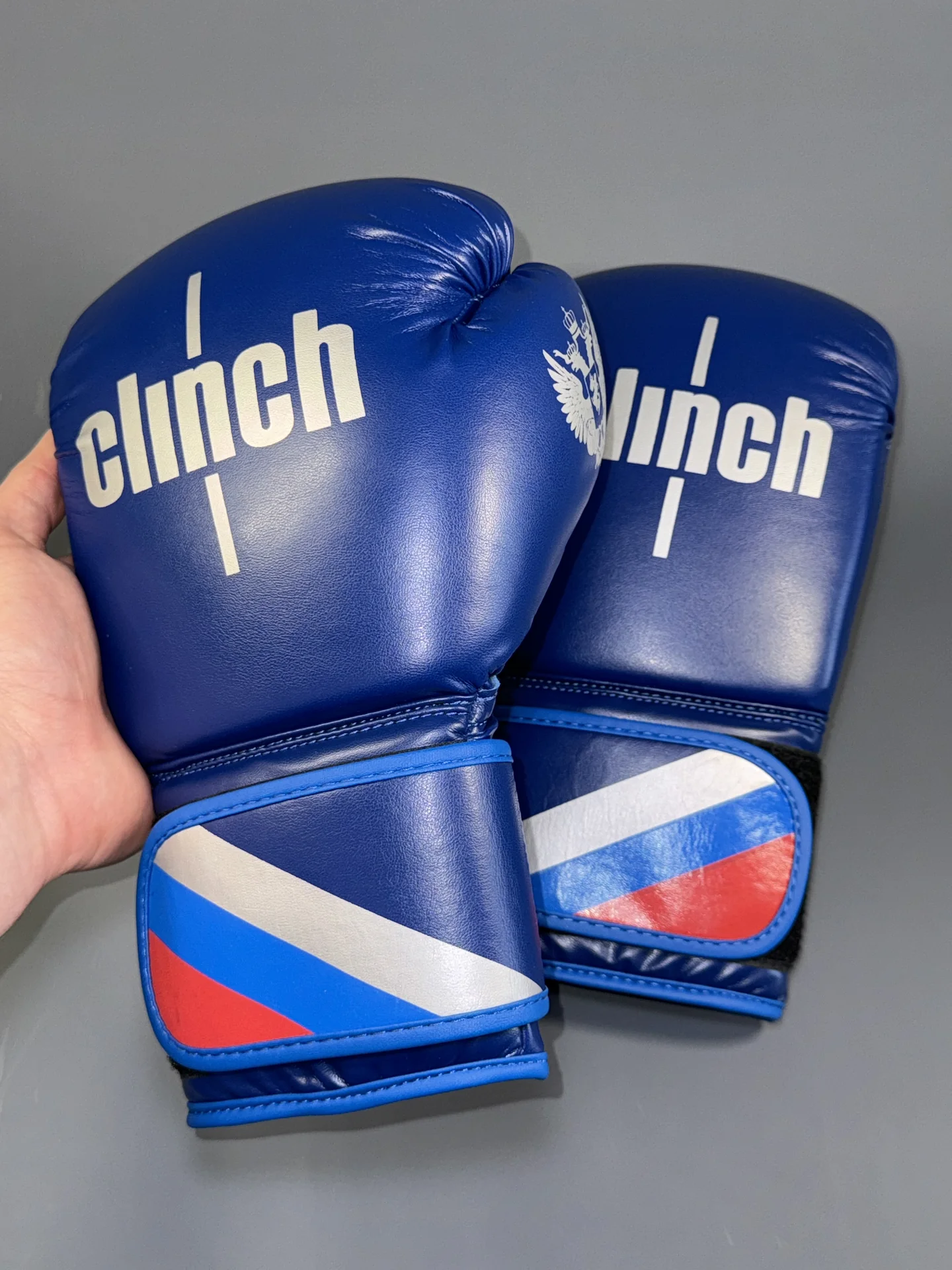 Боксерские перчатки Clinch синие - миниатюра 7