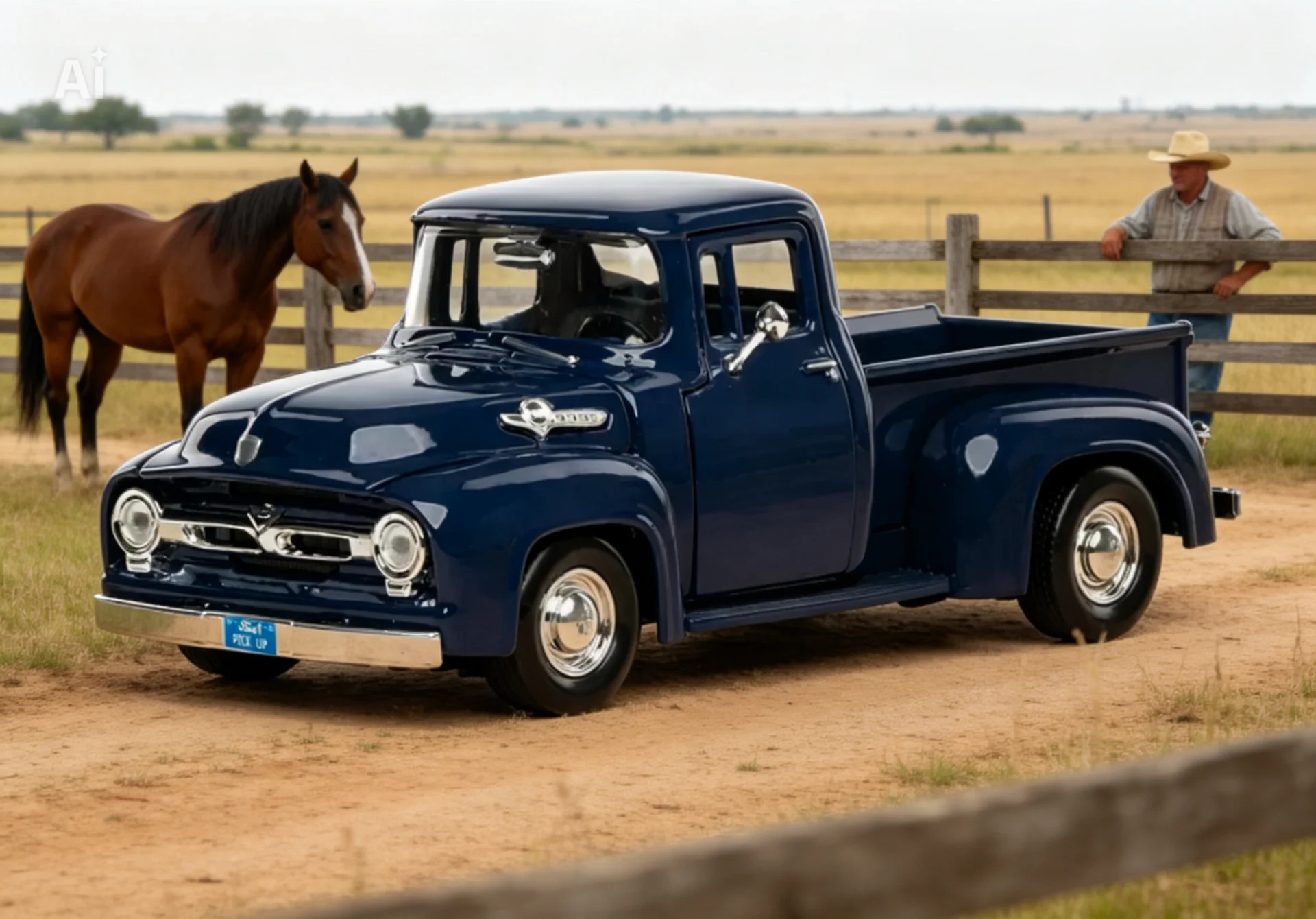 Модель 1/24 ford f100 1956г. - изображение 1