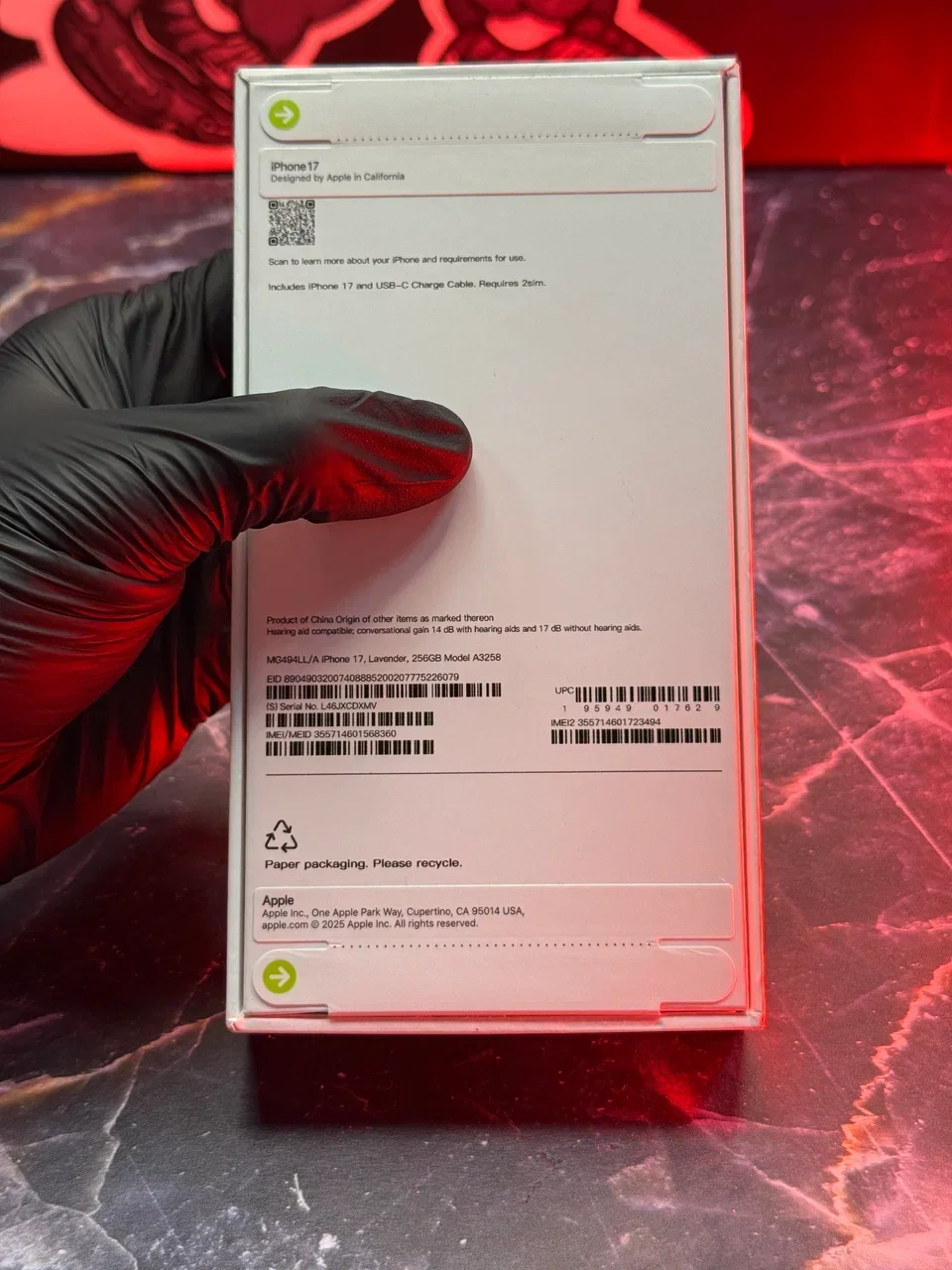 iPhone 17, Lavender, 256GB - миниатюра 3