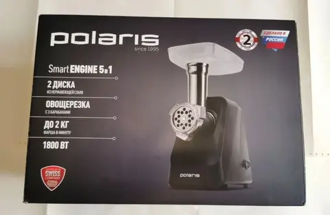 Электромясорубка 5 в 1 Polaris PMG 1855 RUS (Новая