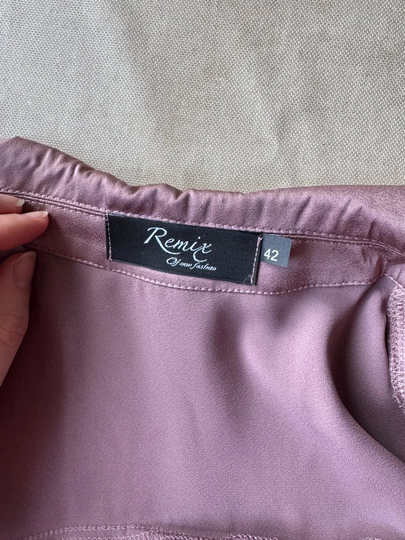 Атласная блузка S - миниатюра 4