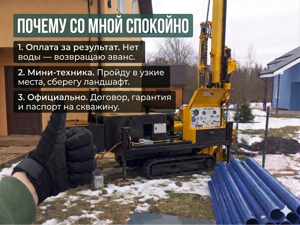 Артезианская скважина/Бурение скважин на воду - миниатюра 3