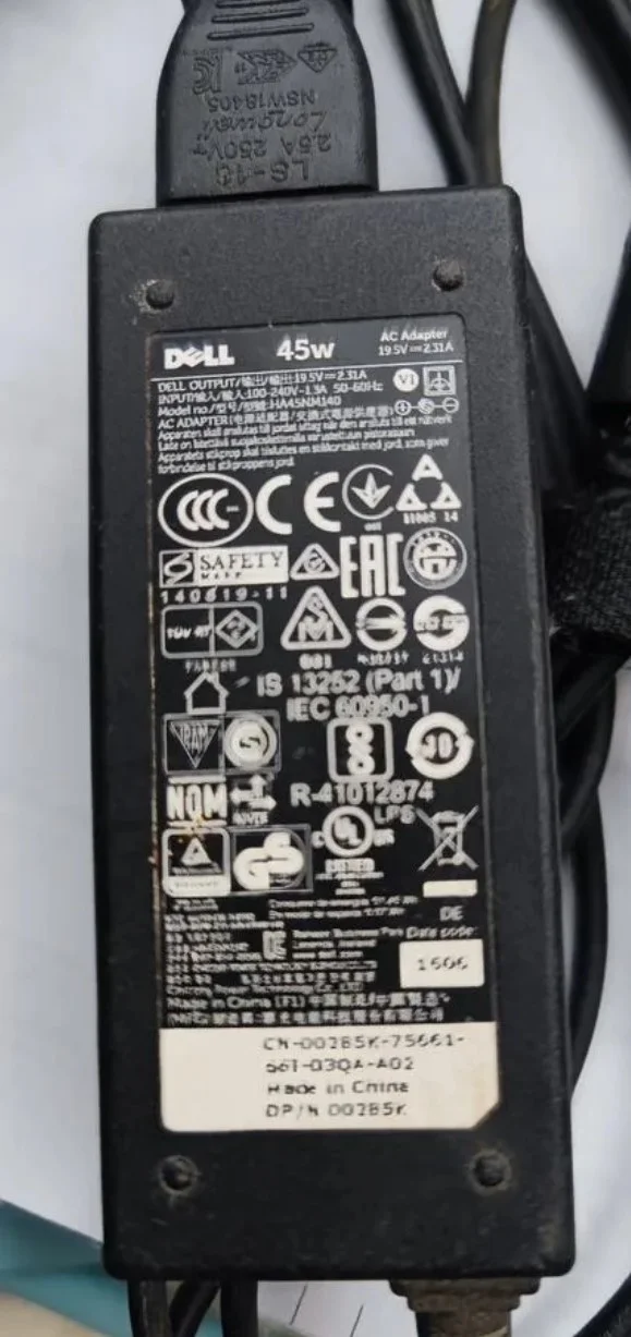 Блок питания для ноутбука dell 19.5v 2.31a - изображение 1