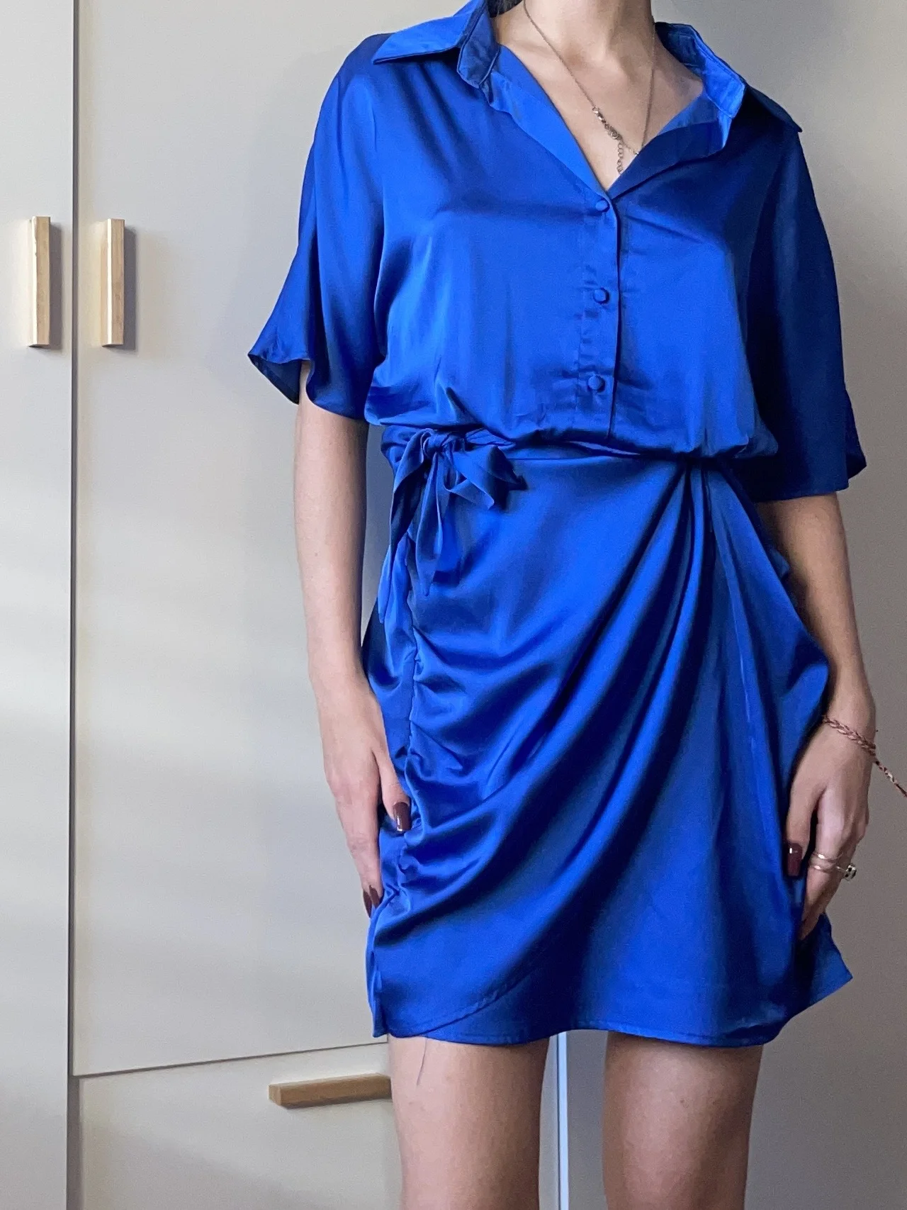 Платье сатиновое zara type - миниатюра 2