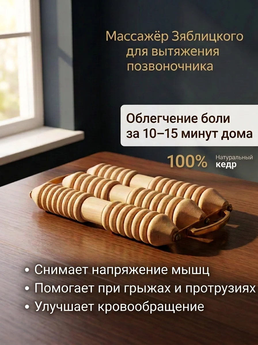 Массажер Зяблицкого для спины от грыжи и протрузии - миниатюра 6