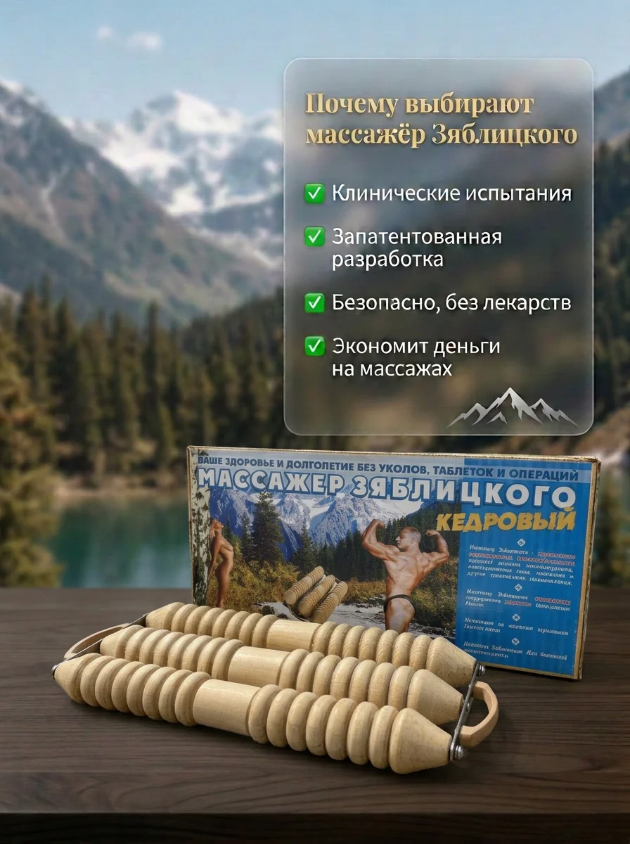 Массажер Зяблицкого для спины от грыжи и протрузии - миниатюра 9