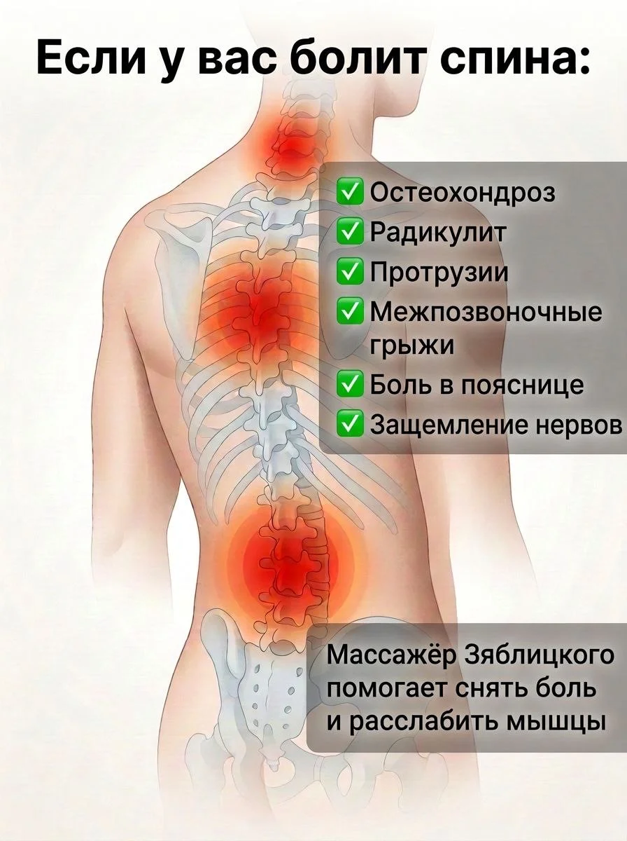 Массажер Зяблицкого для спины от грыжи и протрузии - миниатюра 11