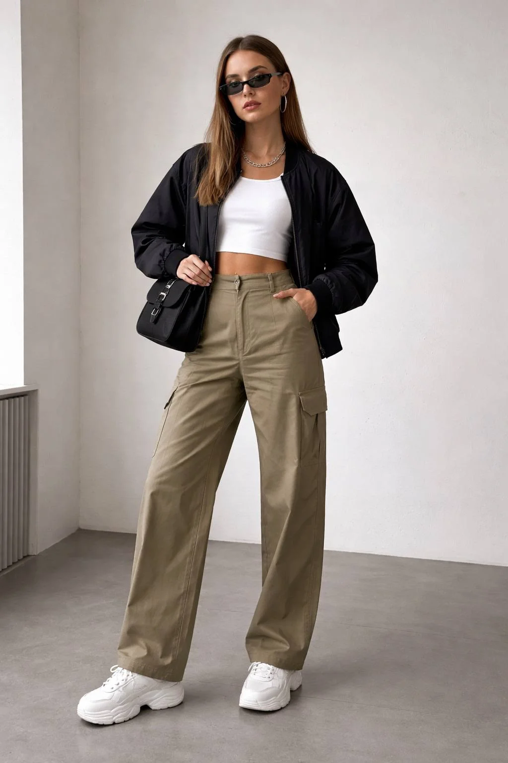 Fashion rebels Брюки карго женские 42-44 - изображение 1