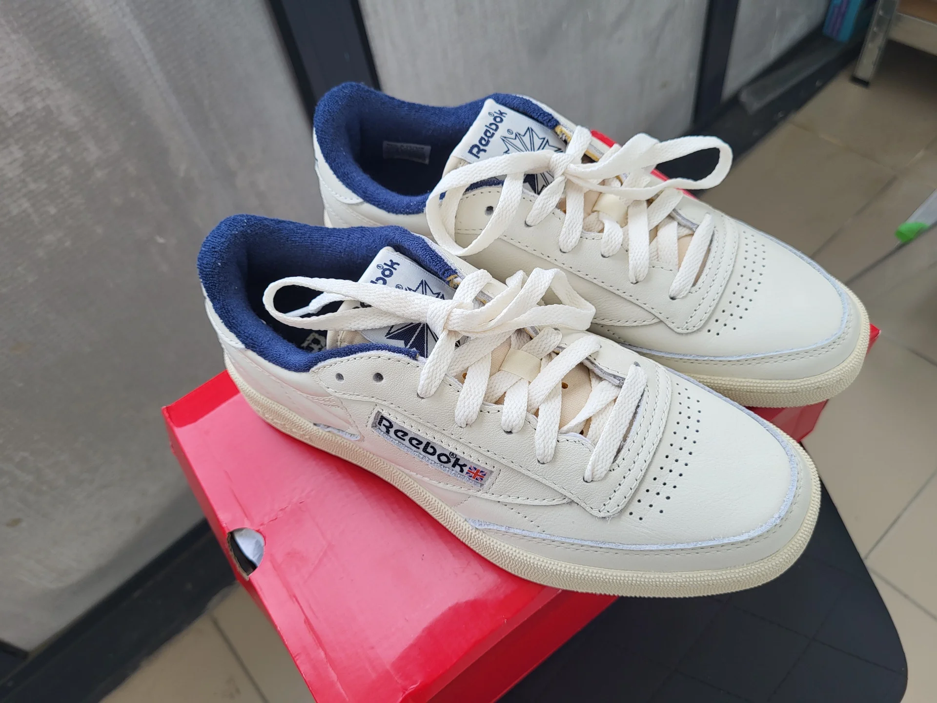 Кеды Reebok Club C 85 Vintage Chalk Vector