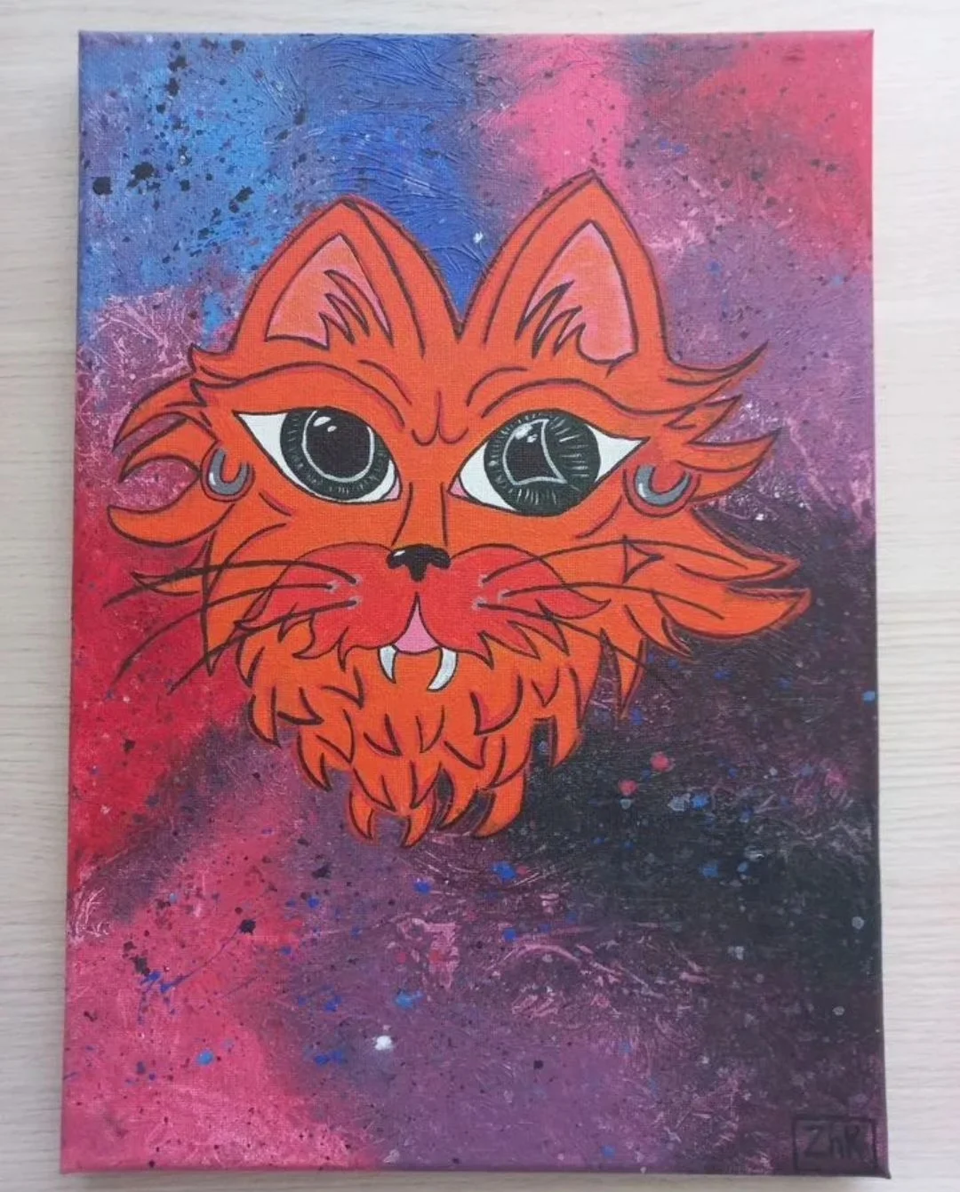 Картина "Cosmo red cat" - изображение 1