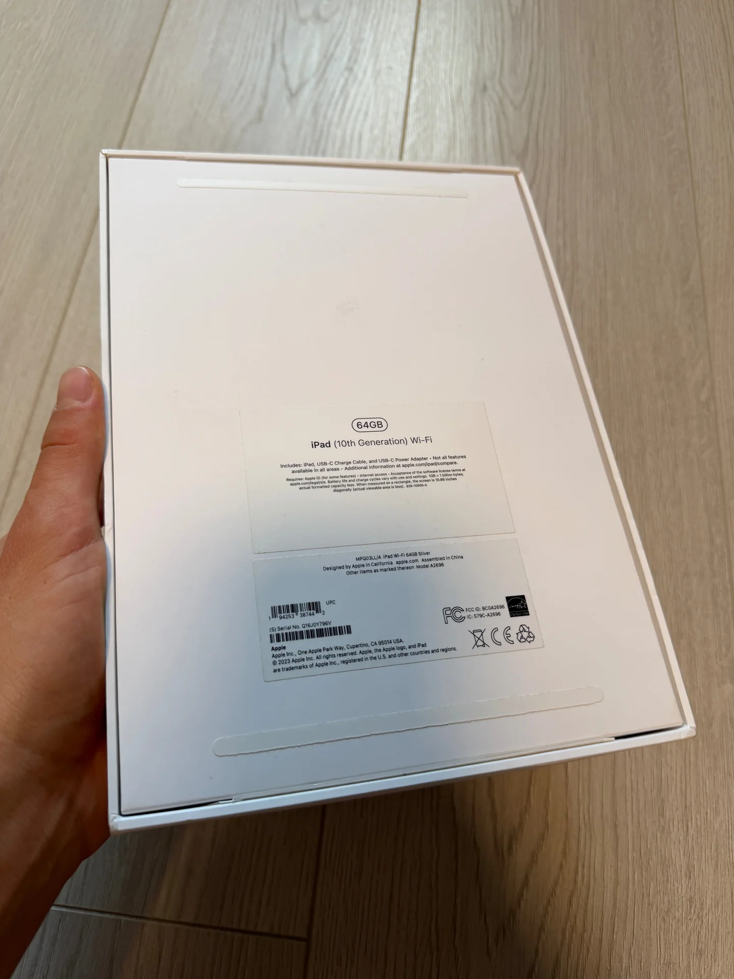 Коробка от iPad 10 (2022) Оригинал - миниатюра 3