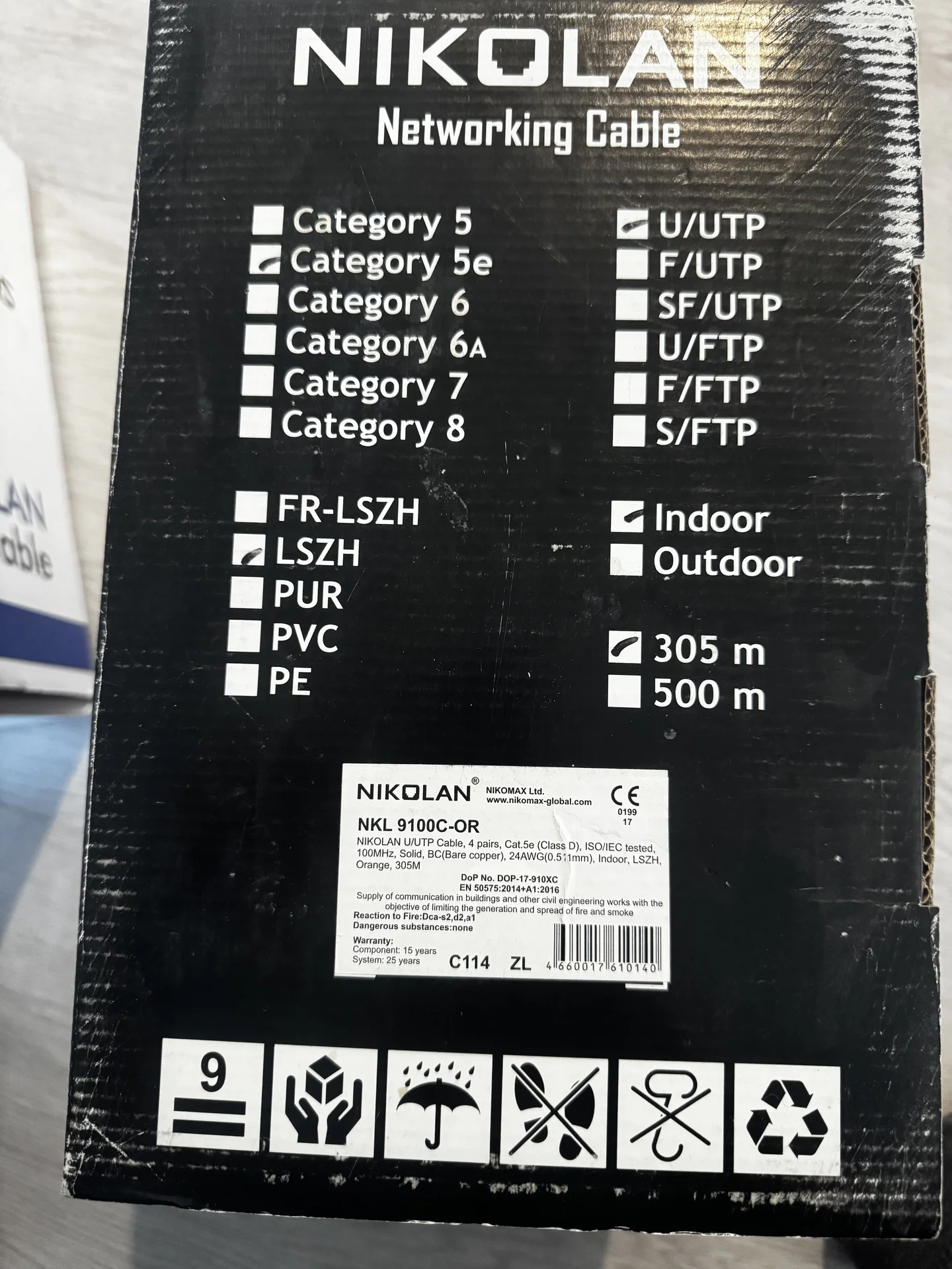 Сетевой Lan Кабель 7171c Cabeus UTP-4P-Cat.5e - миниатюра 7
