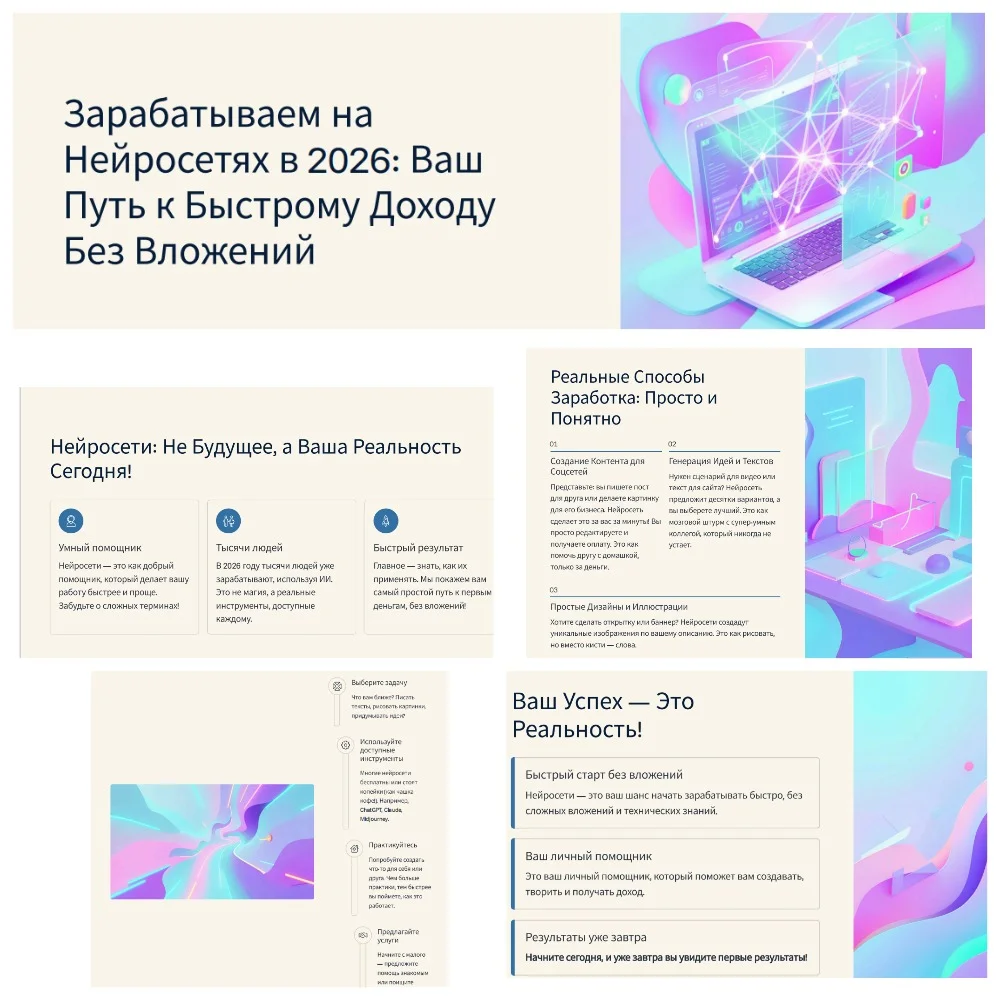 Бизнес презентации для вебинара и выступления, PowerPoint, Figma, PDF - миниатюра 2