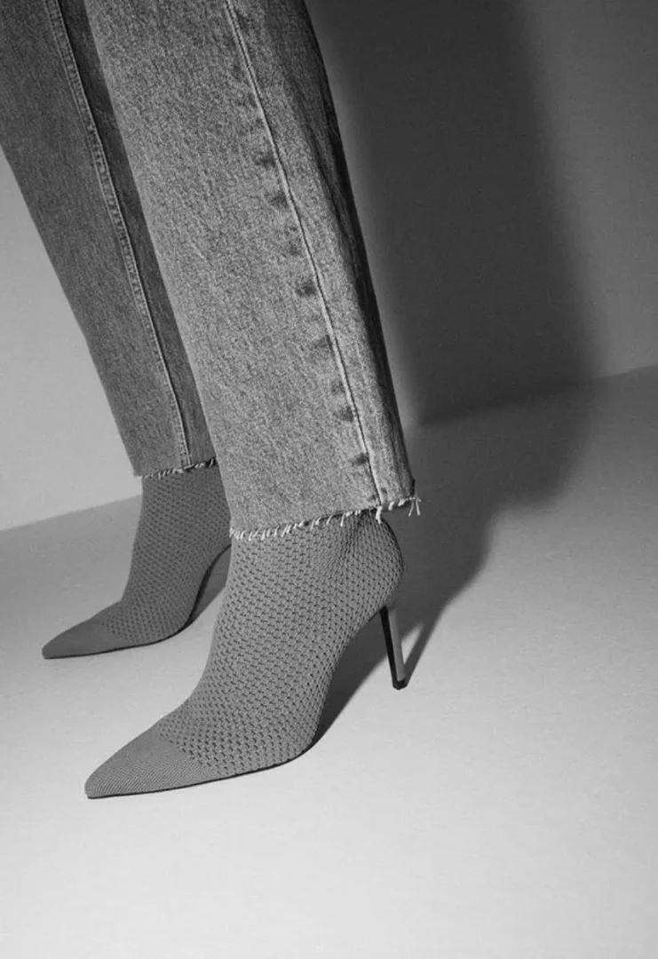 Zara ботильоны вязаные на шпильке 36 - миниатюра 2