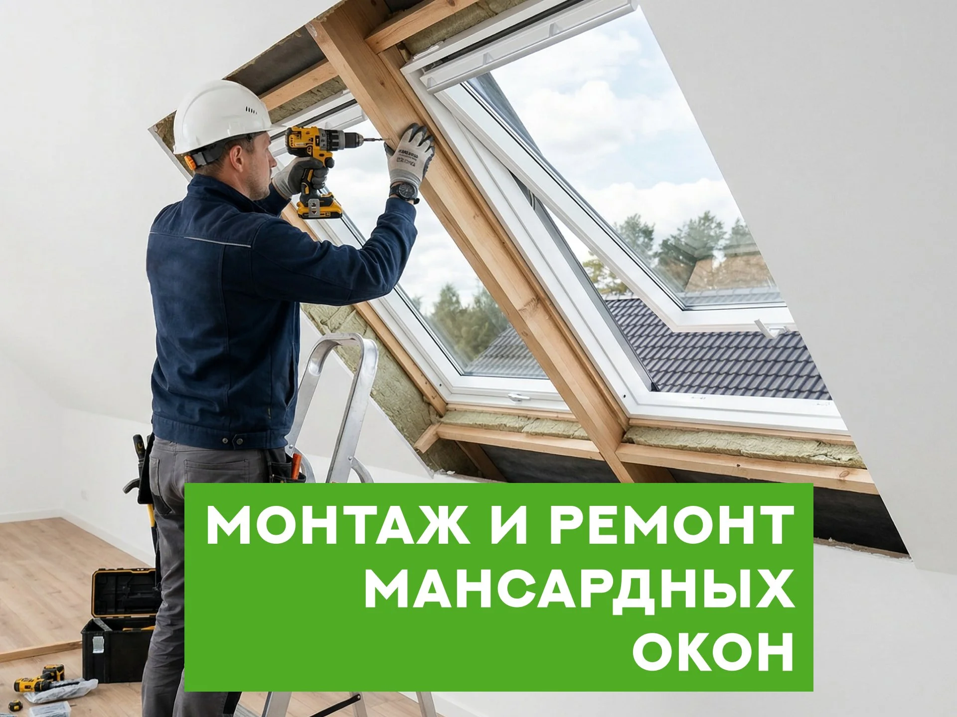 Мансардные окна: монтаж, установка, замена, ремонт - изображение 1