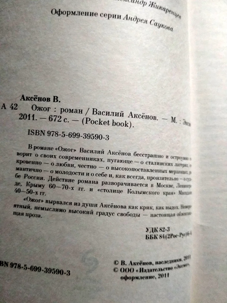 Василий Аксенов ОЖОГ - миниатюра 2