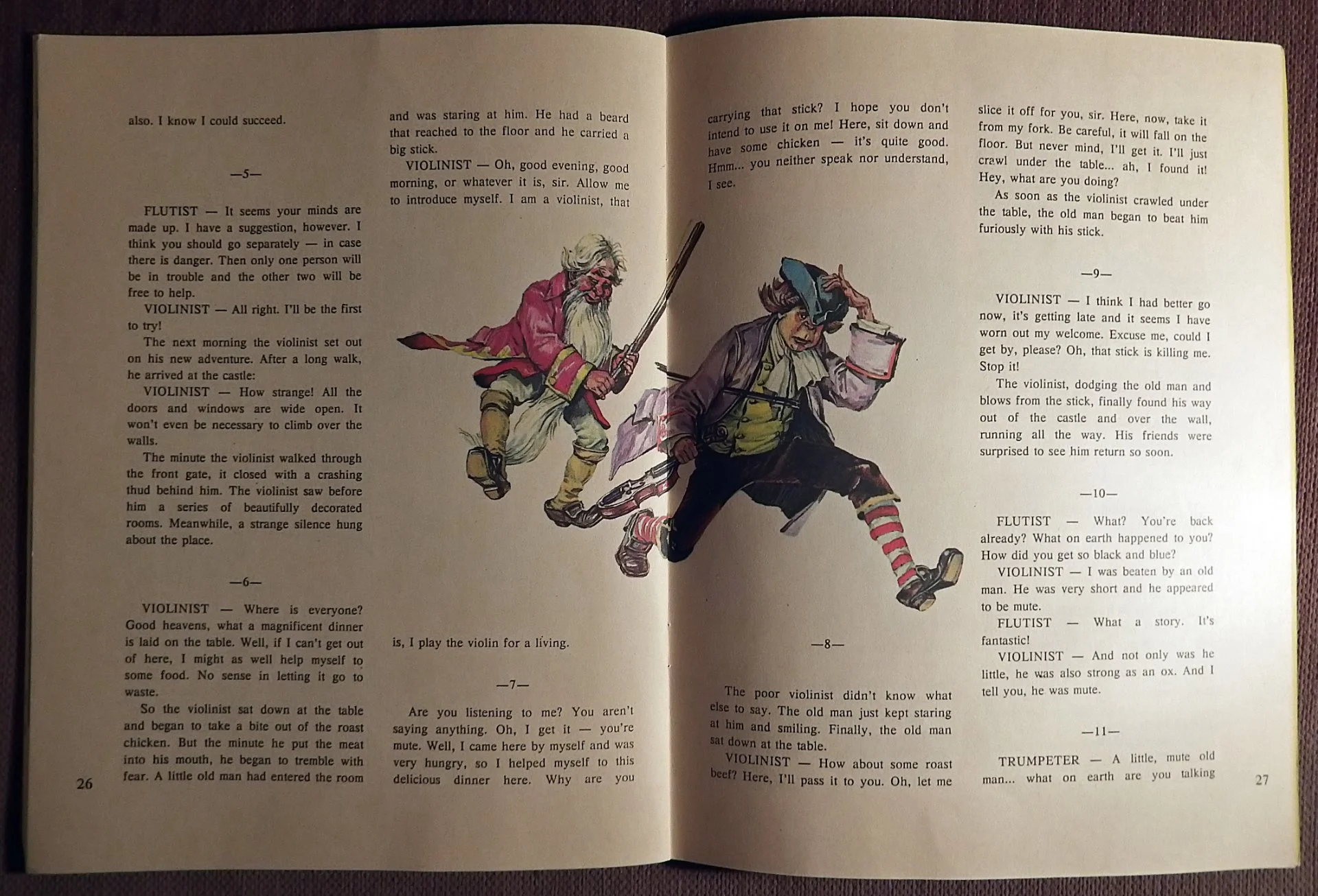 Книга. Три музыканта. Сказка (на русском и английском языках). 1993 год - миниатюра 5