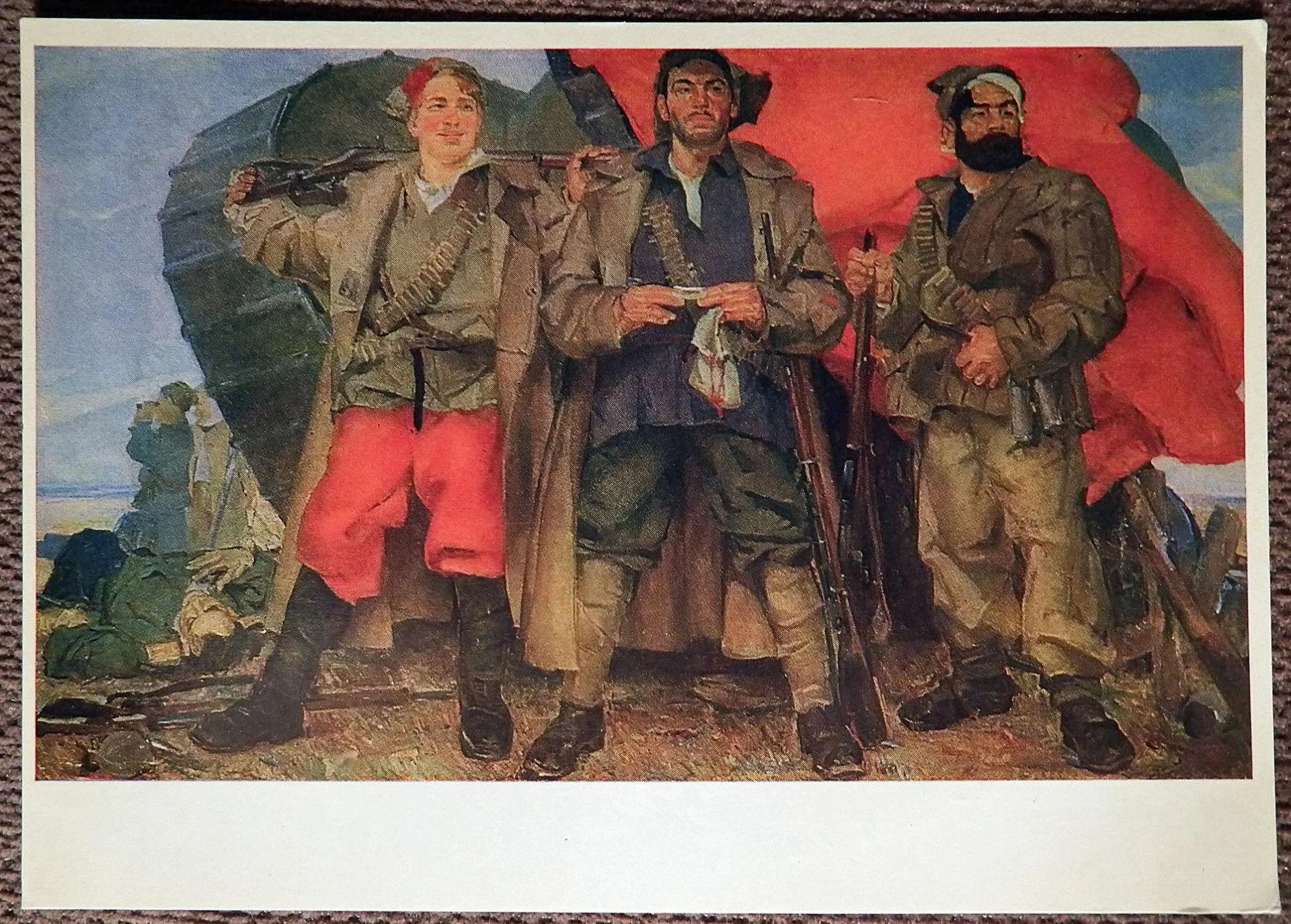 Открытка. Кричевский. Победители Врангеля. 1970-е годы - изображение 1