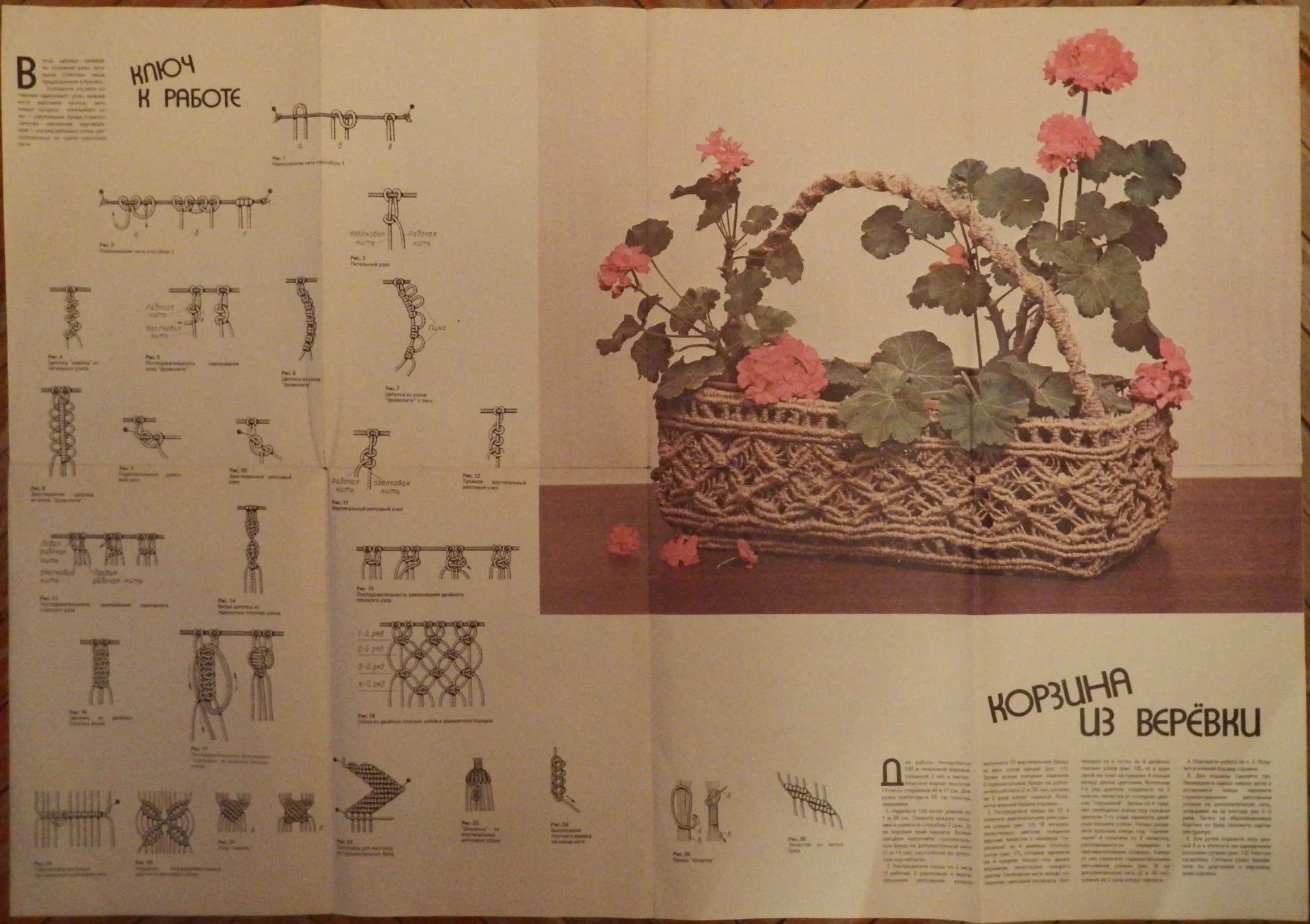 М. Кузьмина. На досуге. Выпуск 2. Макраме. 1988 год - миниатюра 5