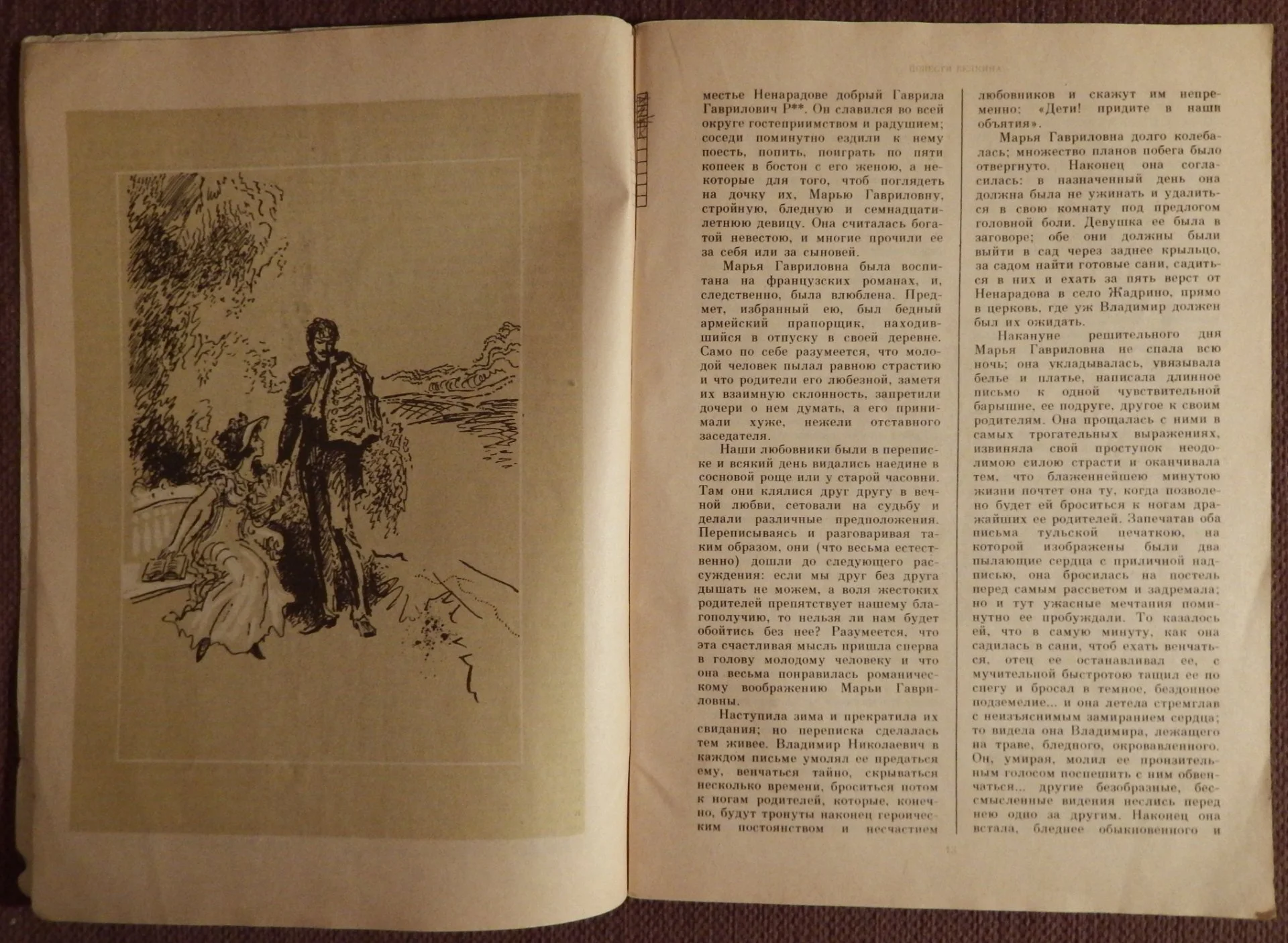 Книга. А.С. Пушкин. Повести Белкина. Дубровский. 1991 год - миниатюра 2