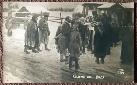 Антикварная открытка. Владимиров. Воля. Живопись