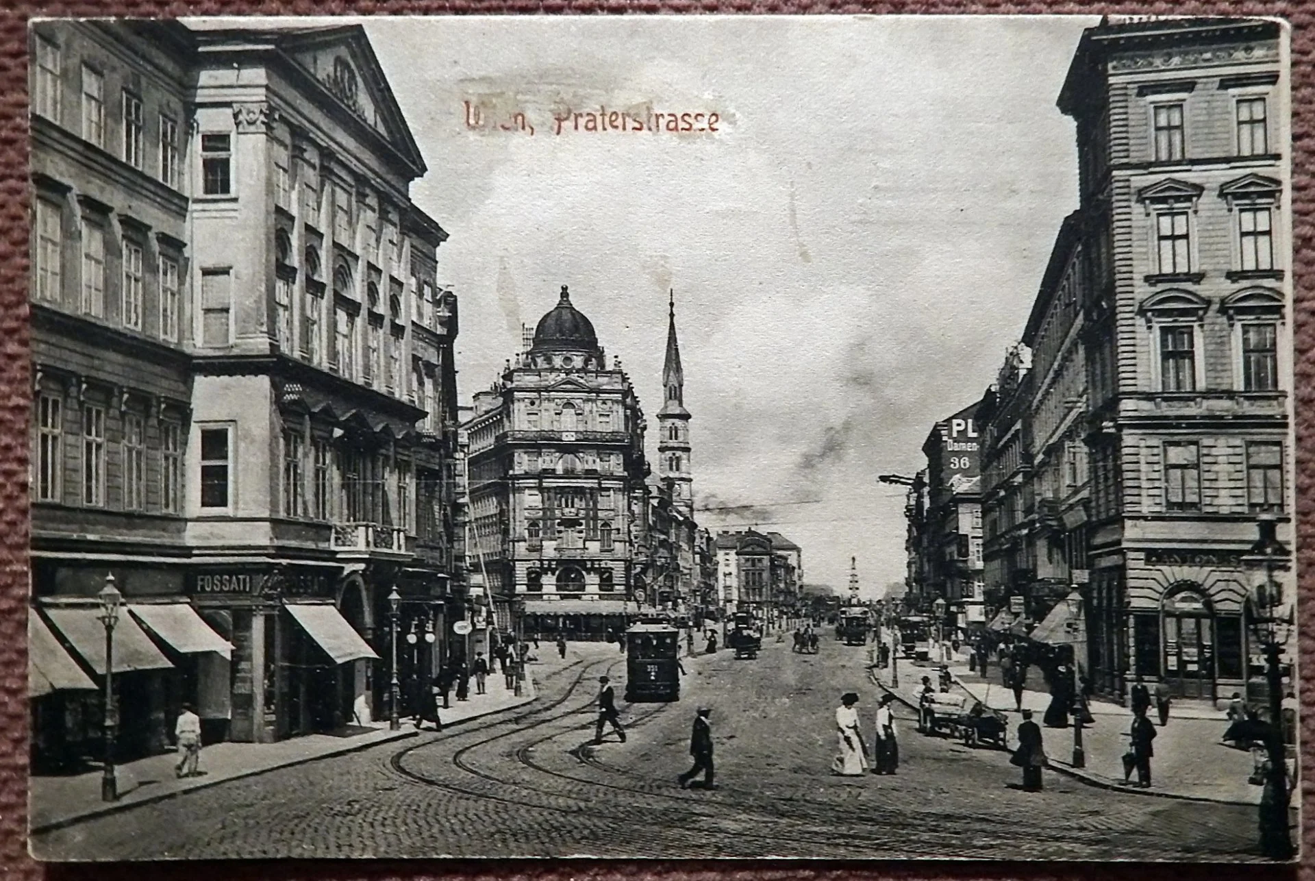 Антикварная открытка. Вена. Пратерштрассе. Австрия - изображение 1