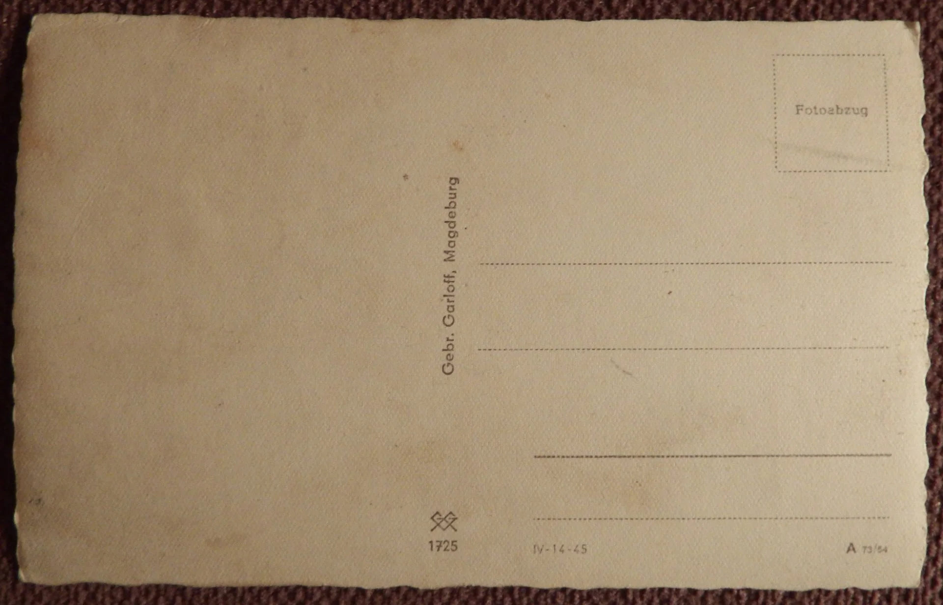 Открытка. Ребенок. Мальчик. Германия. 1940-е годы - миниатюра 2