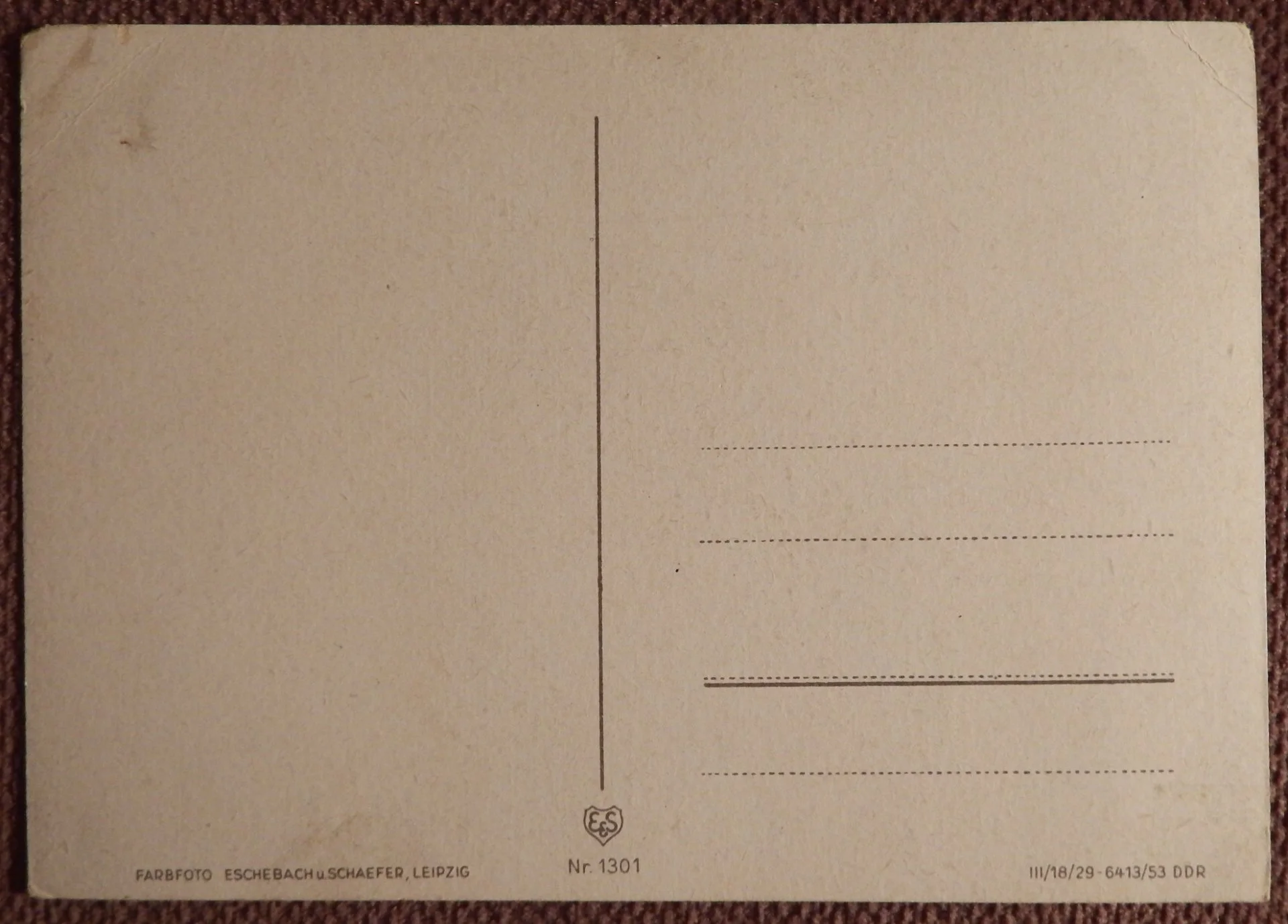 Открытка. Рукодельница. Девочка. Дети. Германия. 1930-е годы - миниатюра 2