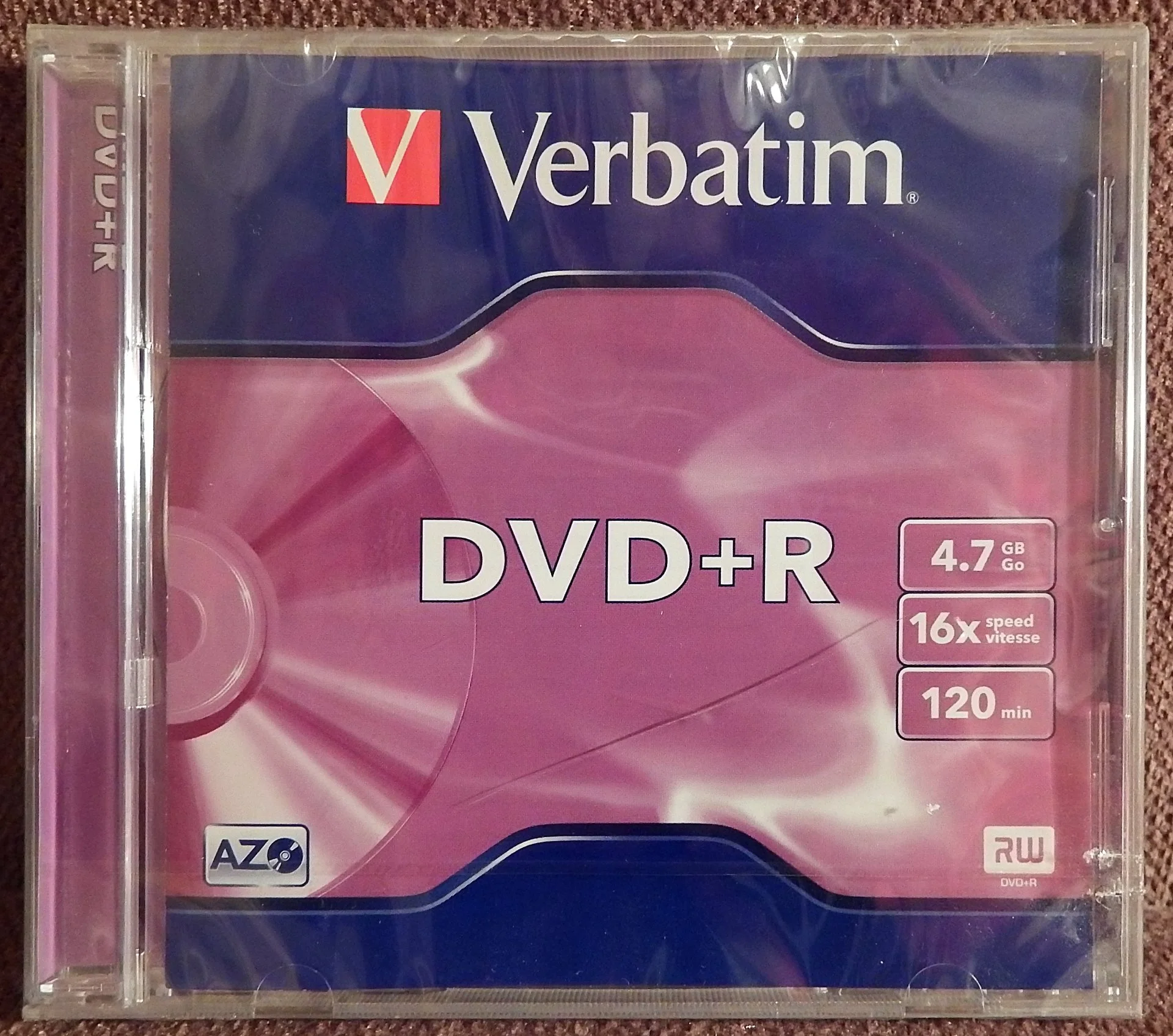 Диск Verbatim DVD + R. 16 х 4,7 Gb. Индия. Запечатан - изображение 1