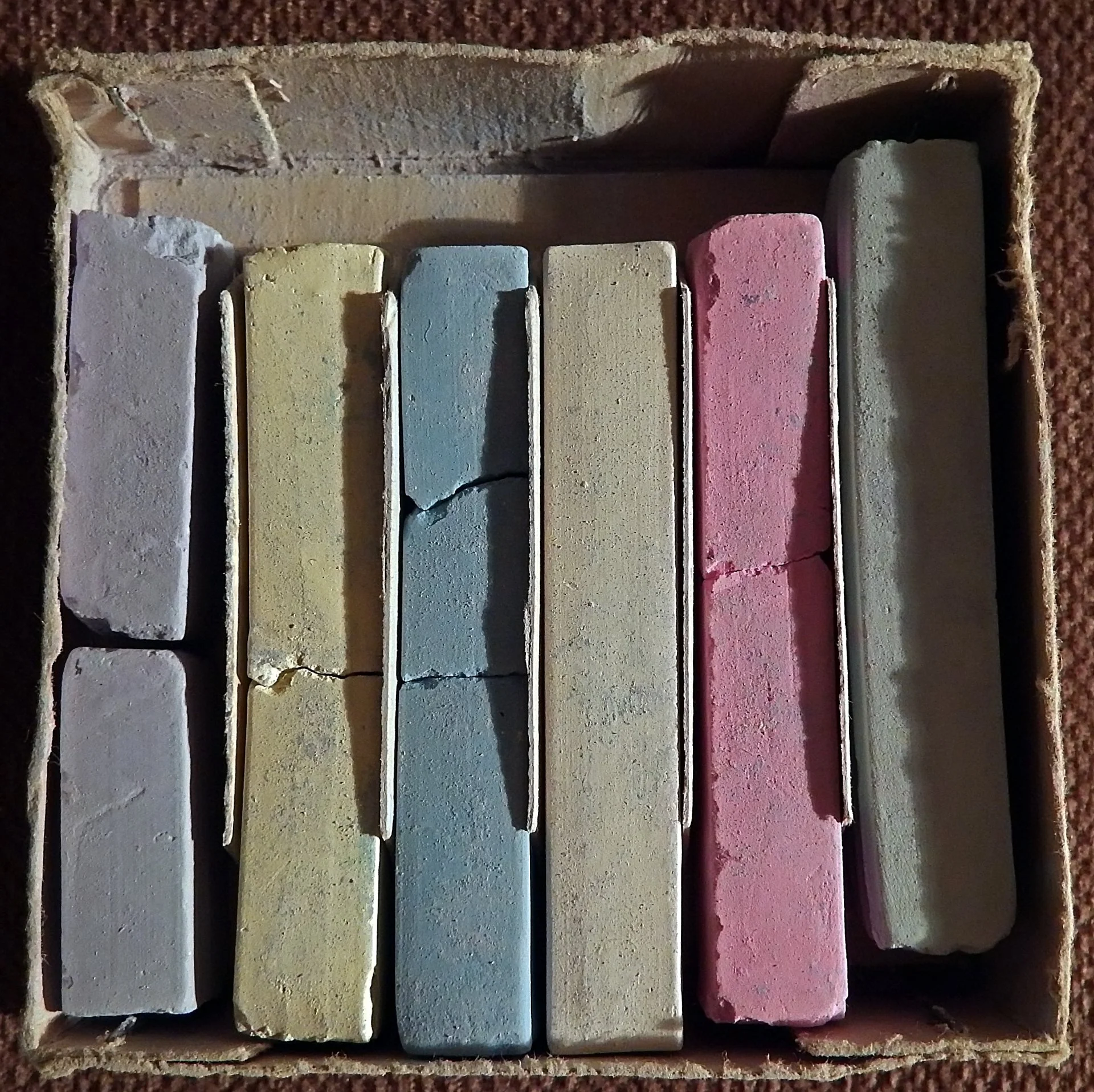 Мелки цветные школьные. 6 штук. 1970 - е годы - миниатюра 3