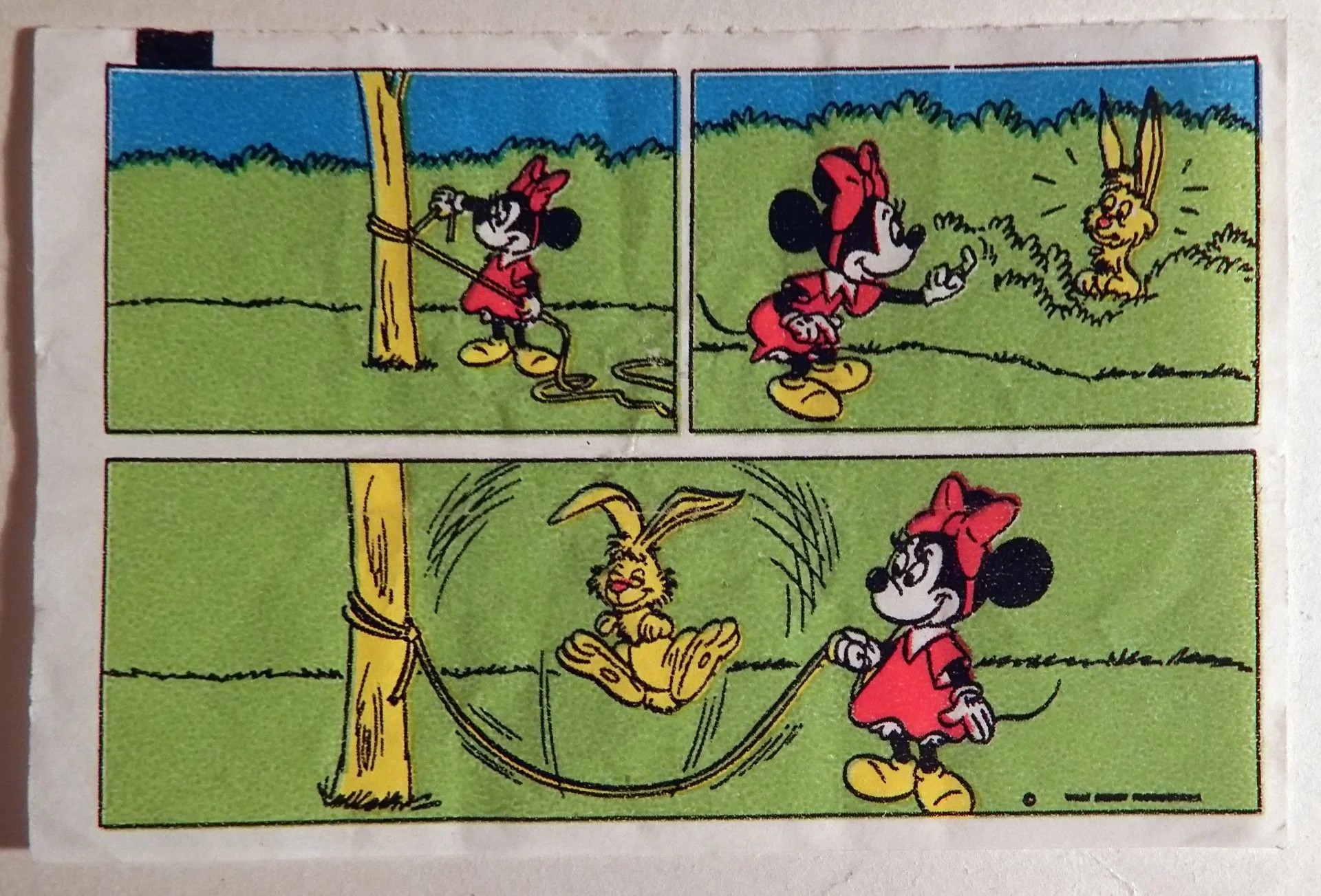 Вкладыш от жевательной резинки Donald. Дональд. Дисней. Микки Маус. 1980-е годы - изображение 1