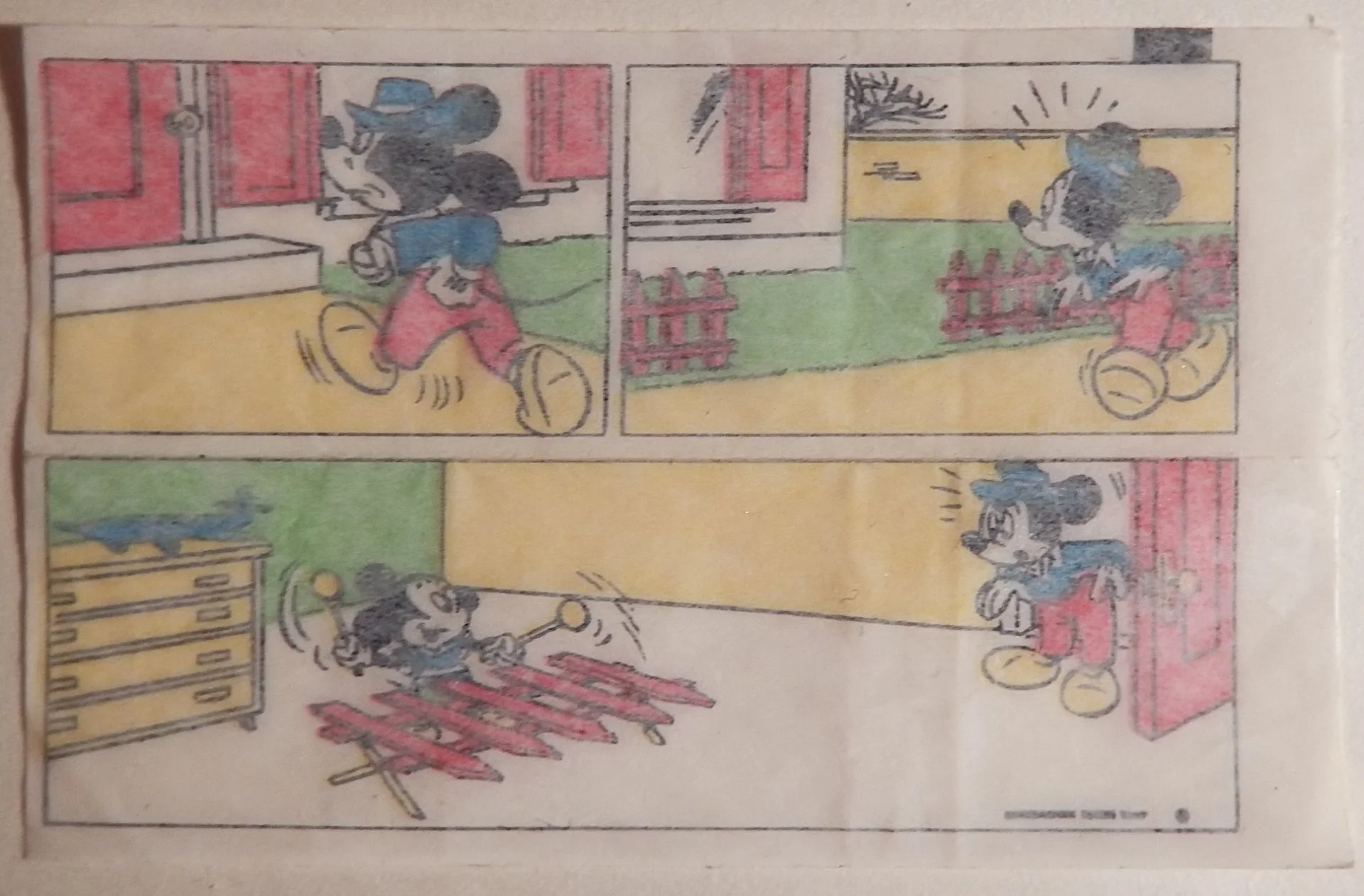 Вкладыш от жевательной резинки Donald. Дональд. Дисней. Микки Маус. № 2. 1980-е годы - миниатюра 2