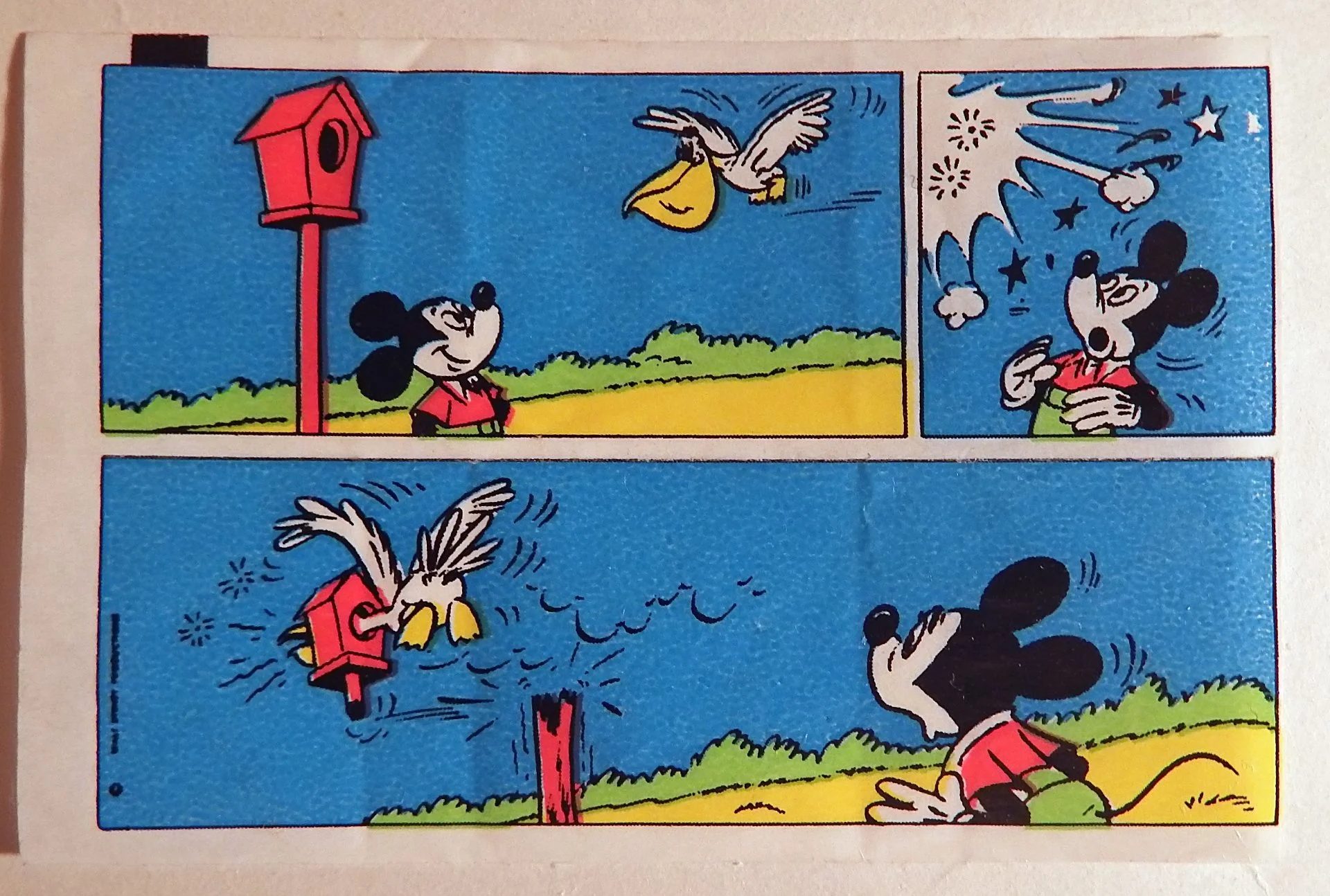 Вкладыш от жевательной резинки Donald. Дональд. Дисней. Микки Маус. № 3. 1980-е годы - изображение 1