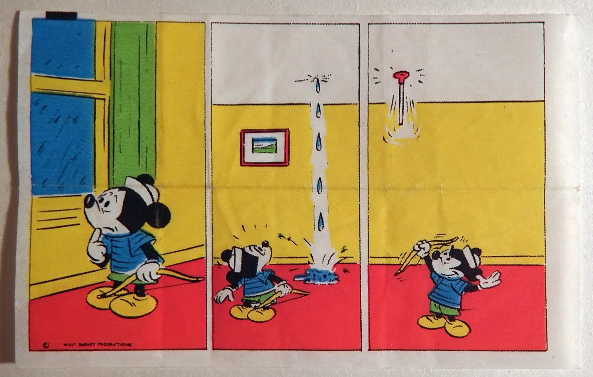 Вкладыш от жевательной резинки Donald. Дональд. Дисней. Микки Маус. № 4. 1980-е годы - изображение 1